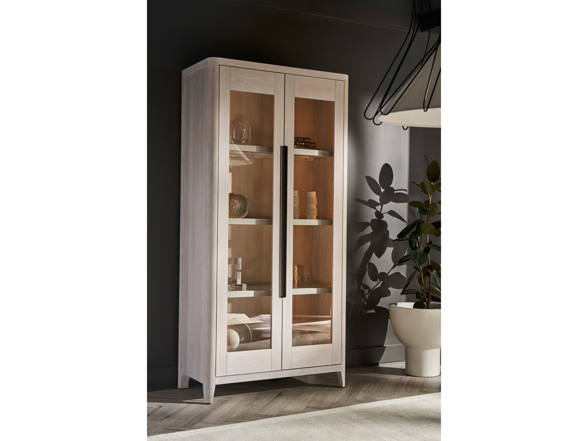 Zella Display Cabinet - Multiple item room scene