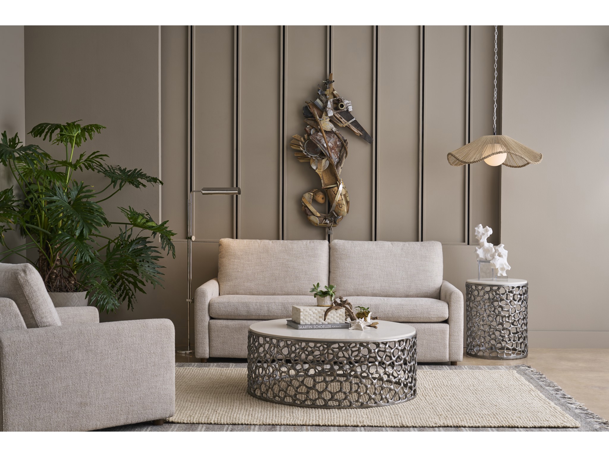 Coral Cocktail Table - Multiple item room scene