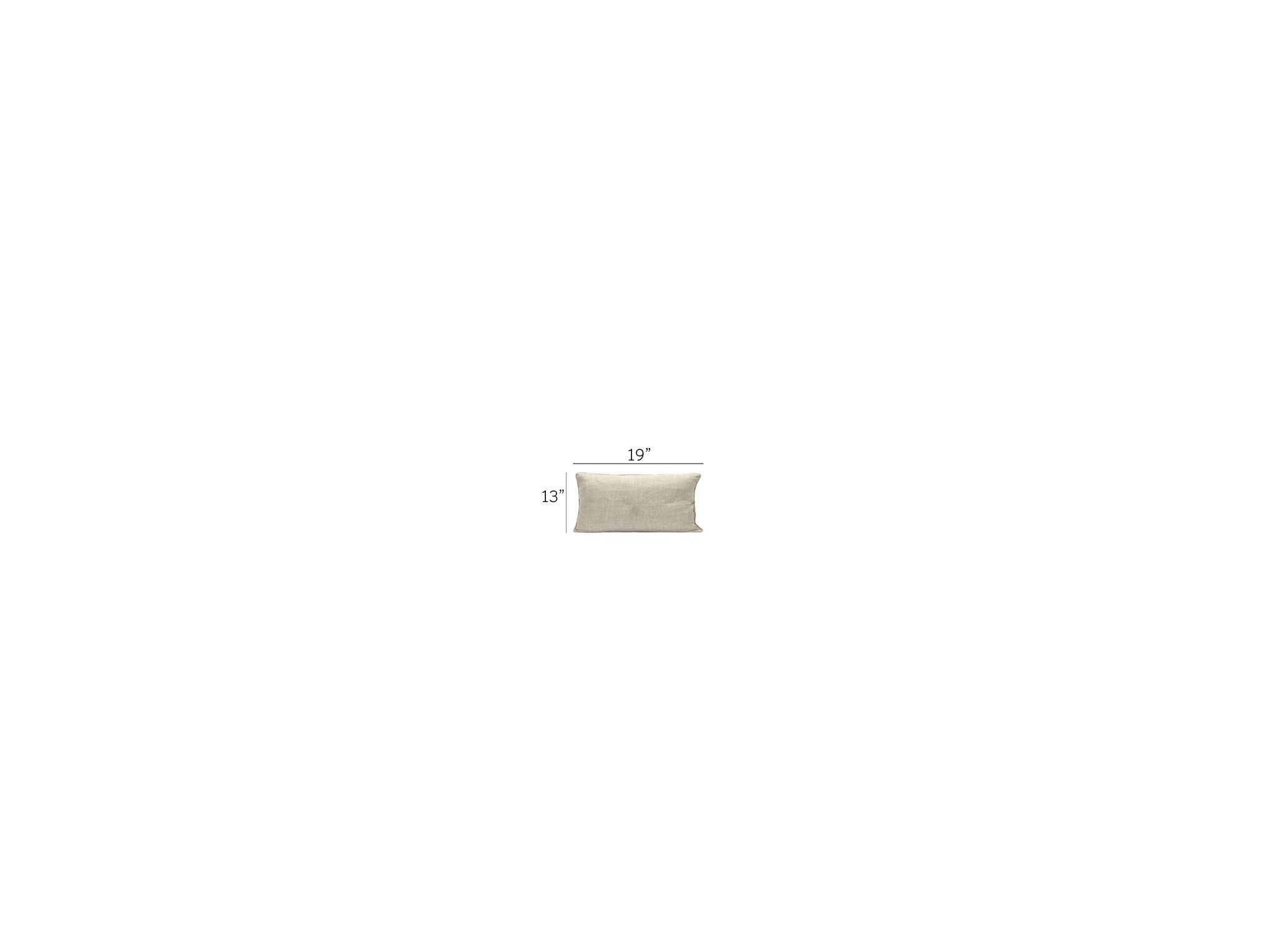 Pillow Outdoor Kidney 13x19 -Special Order - Silo with a white background