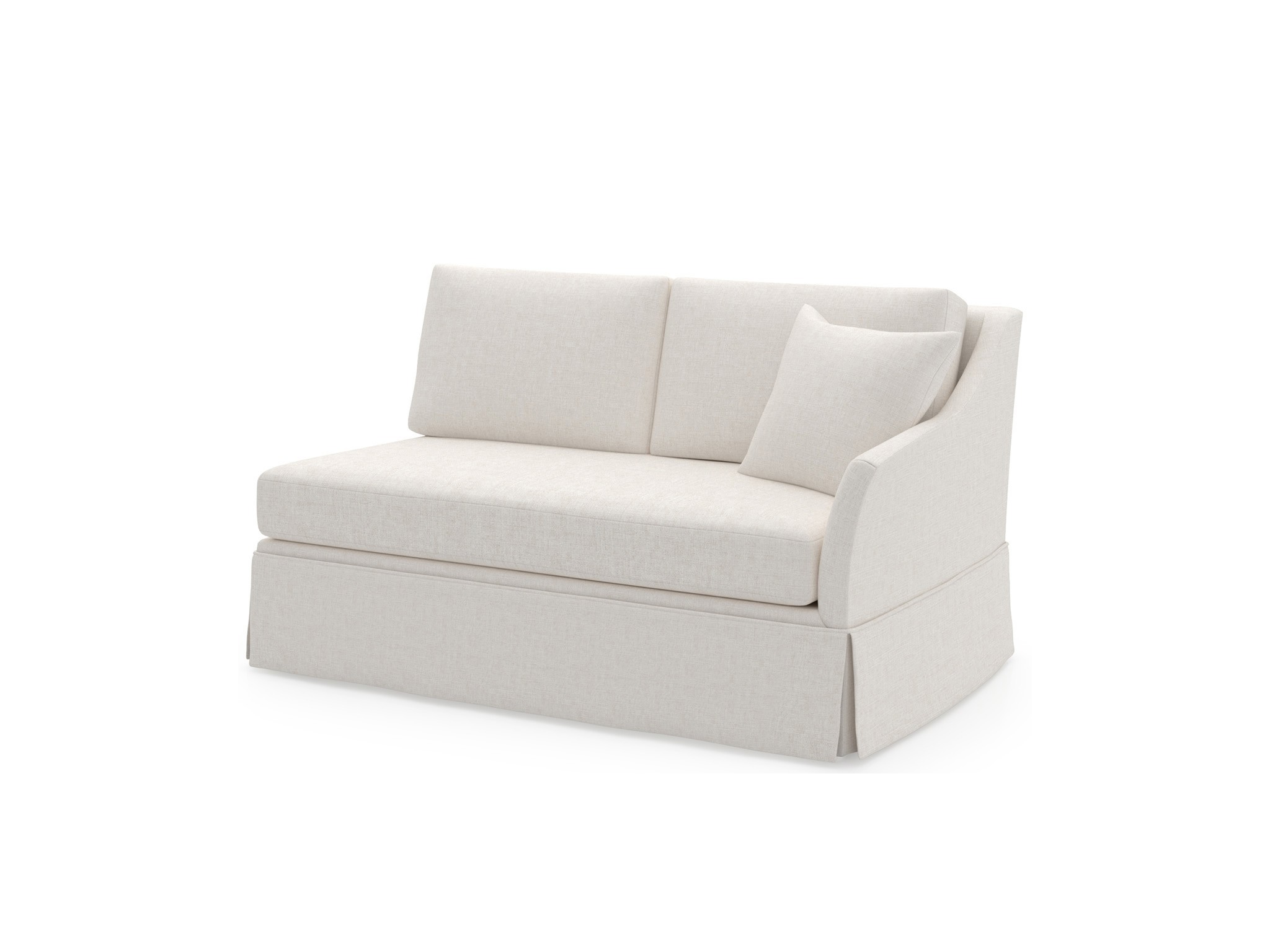 Madison Skirted Loveseat RAF - Special Order - Silo with a white background