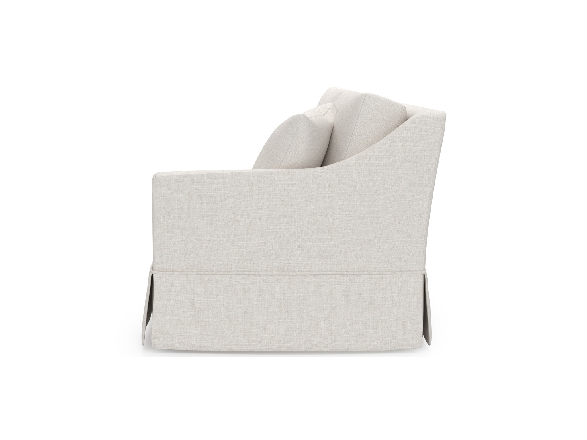 Madison Skirted Loveseat RAF - Special Order - Silo with a white background