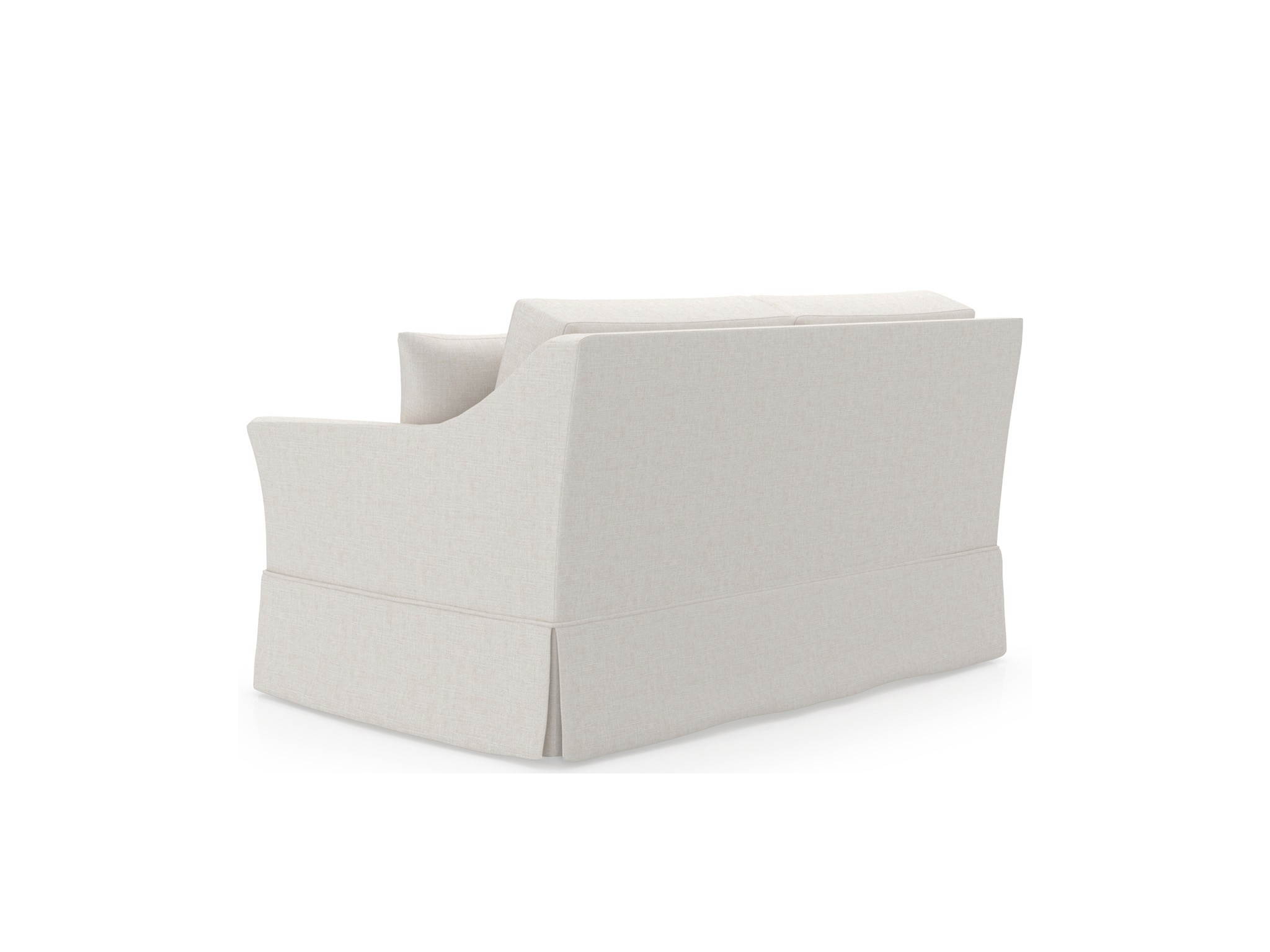 Madison Skirted Loveseat RAF - Special Order - Silo with a white background