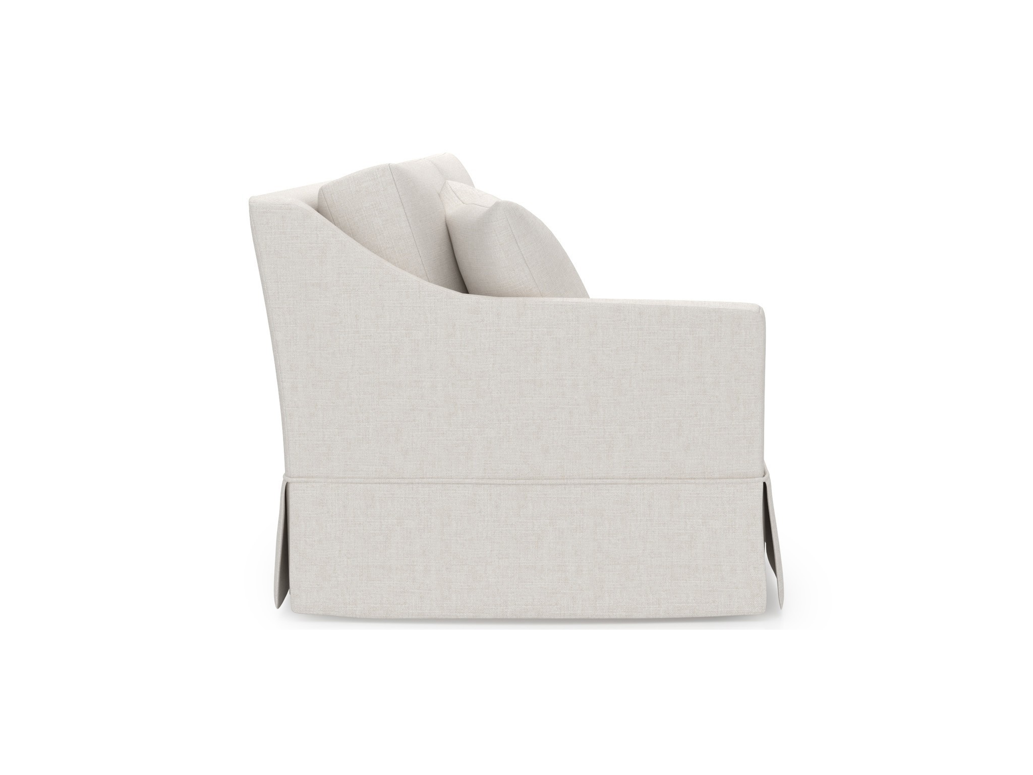 Madison Skirted Loveseat LAF - Special Order - Silo with a white background