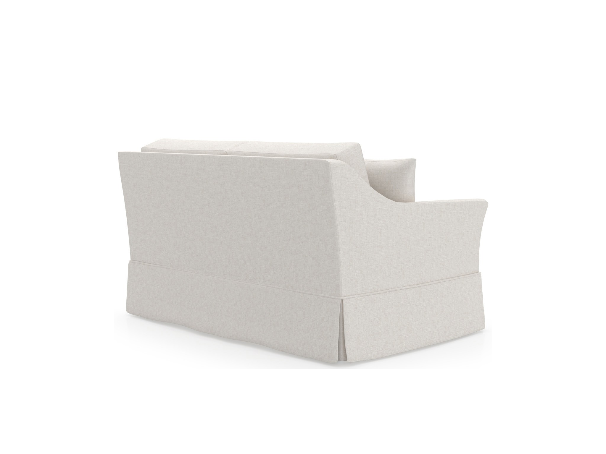 Madison Skirted Loveseat LAF - Special Order - Silo with a white background