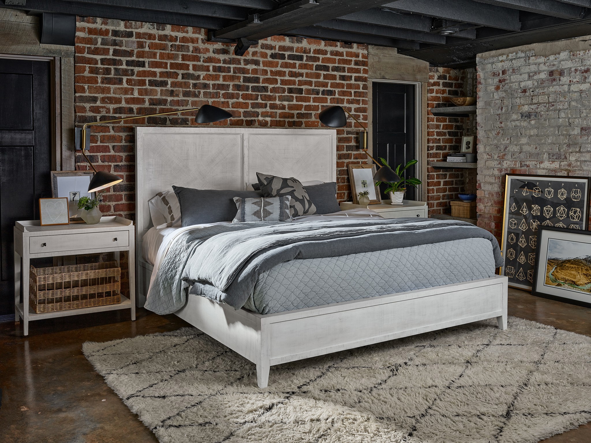 Ames Queen Bed - Multiple item room scene