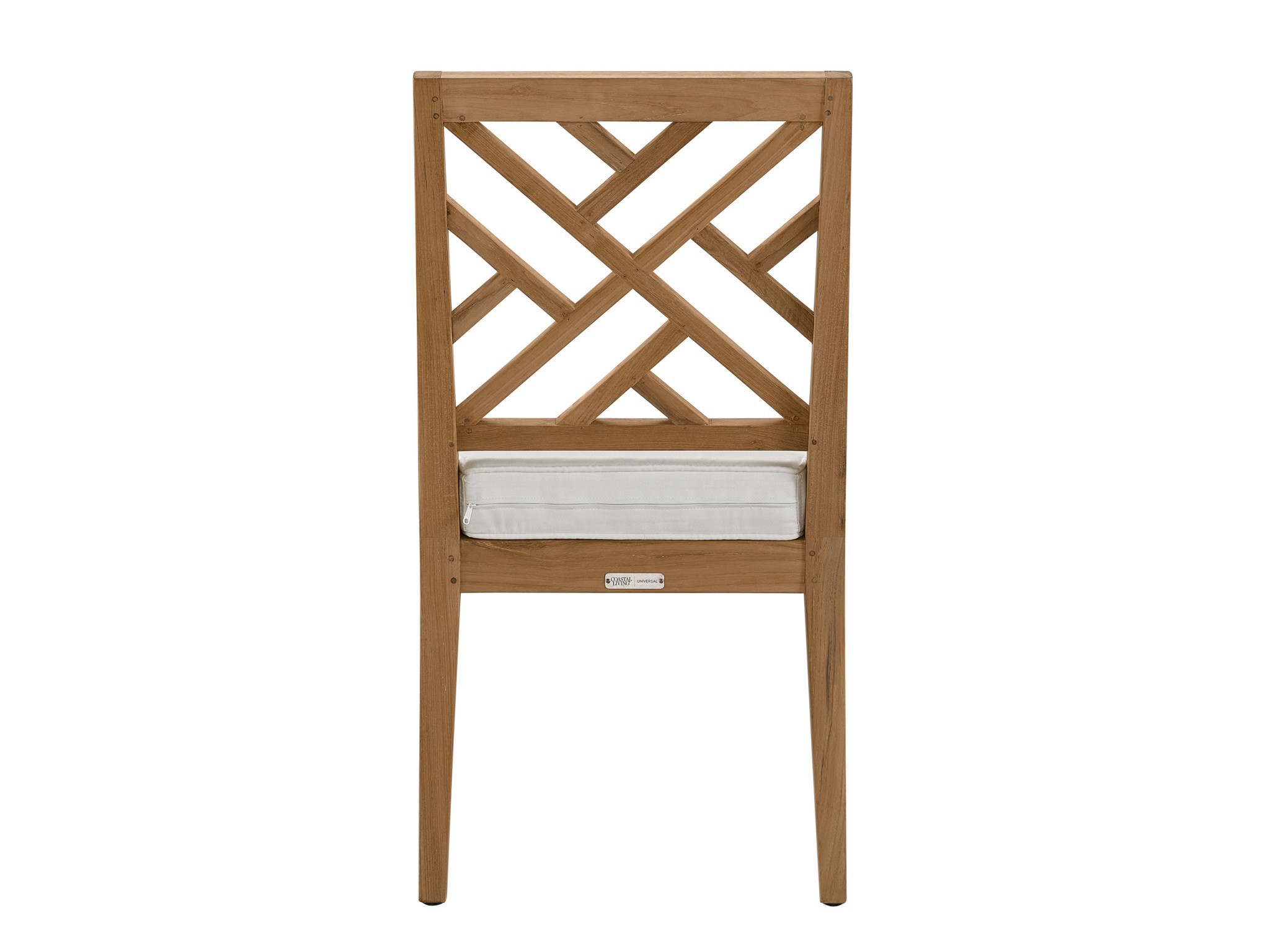 Chesapeake Fret Back Side Chair - Silo with a white background