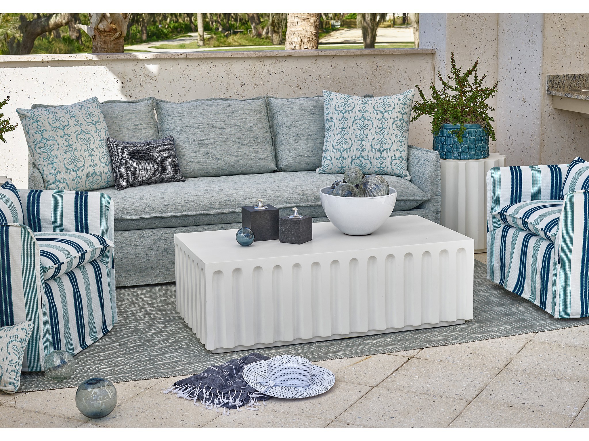 Edisto Cocktail Table - Multiple item room scene