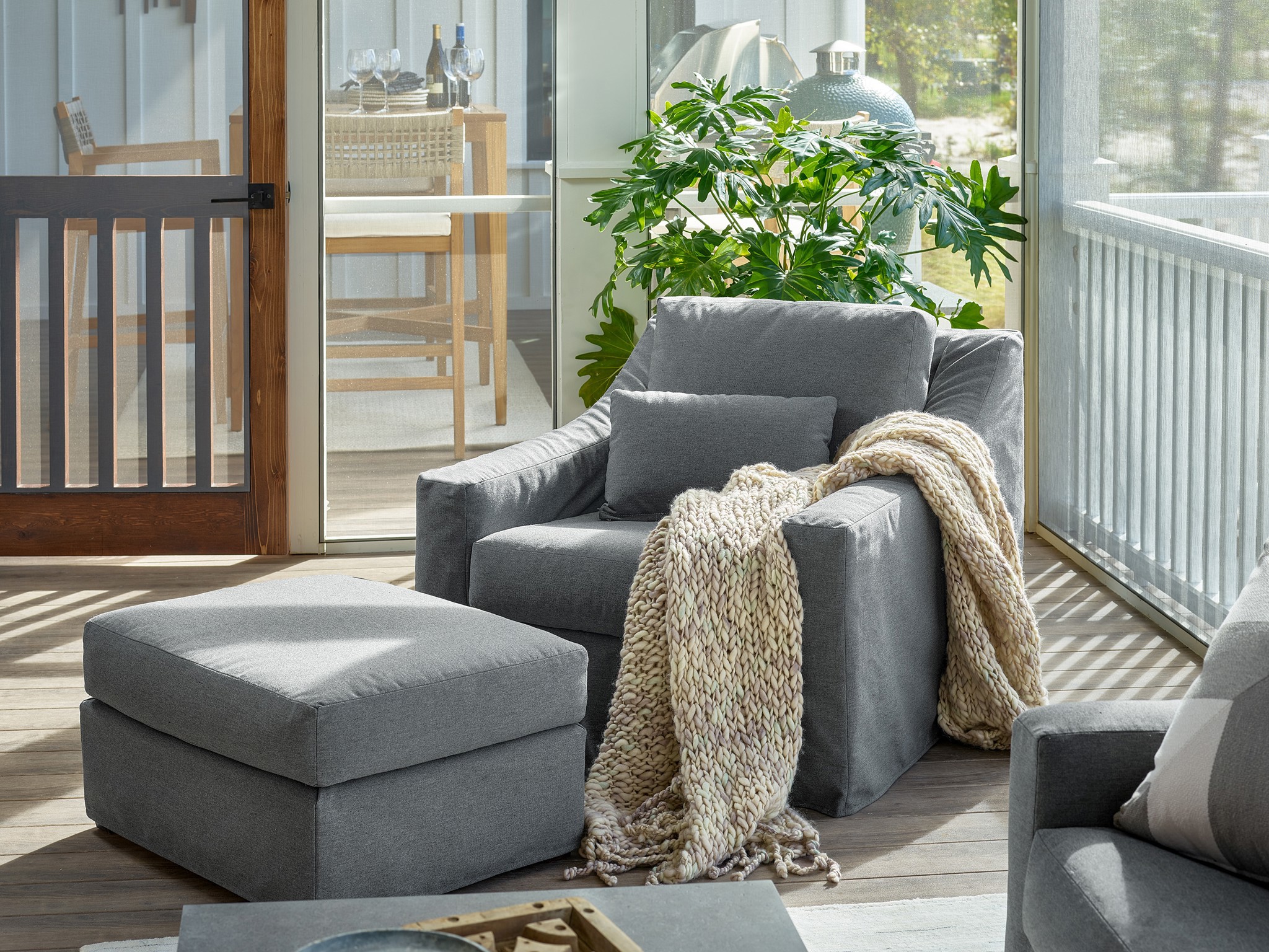 Brooke Outdoor Chair - Special Order - Multiple item room scene