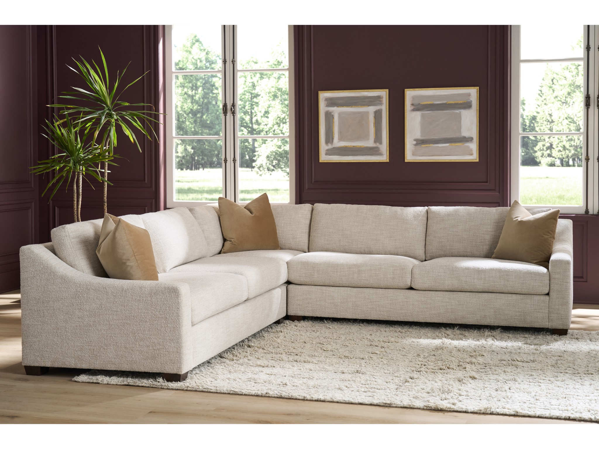 Brooke Sectional - Special Order - Multiple item room scene