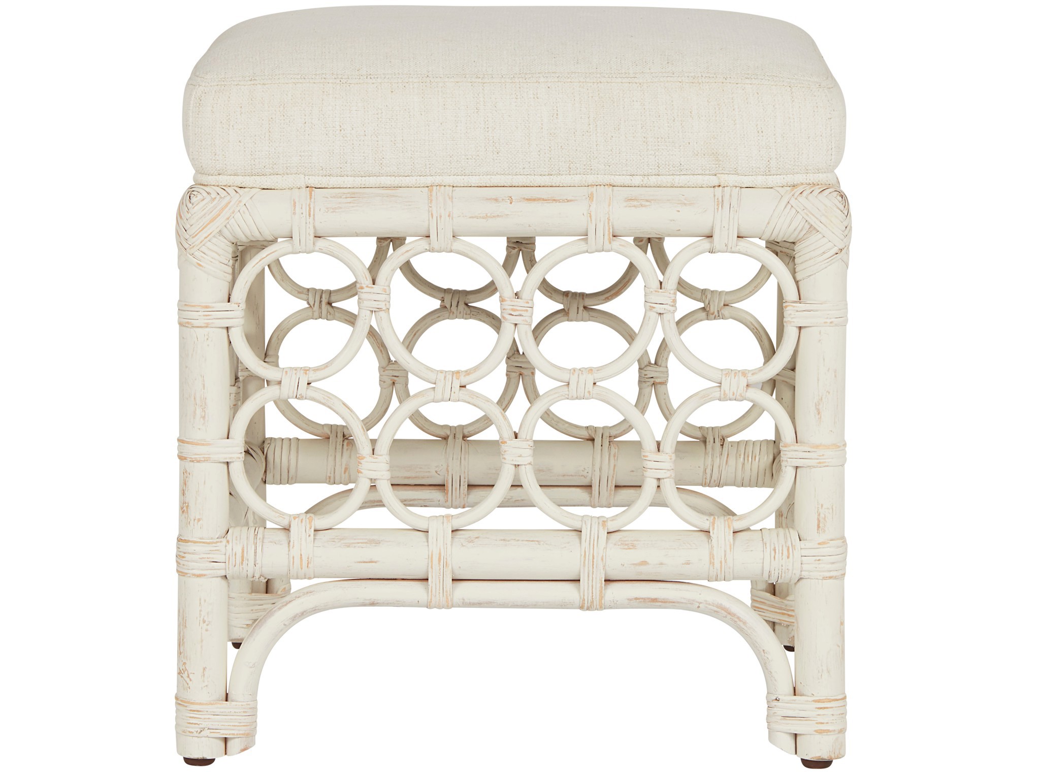 Rattan Stool - Silo with a white background