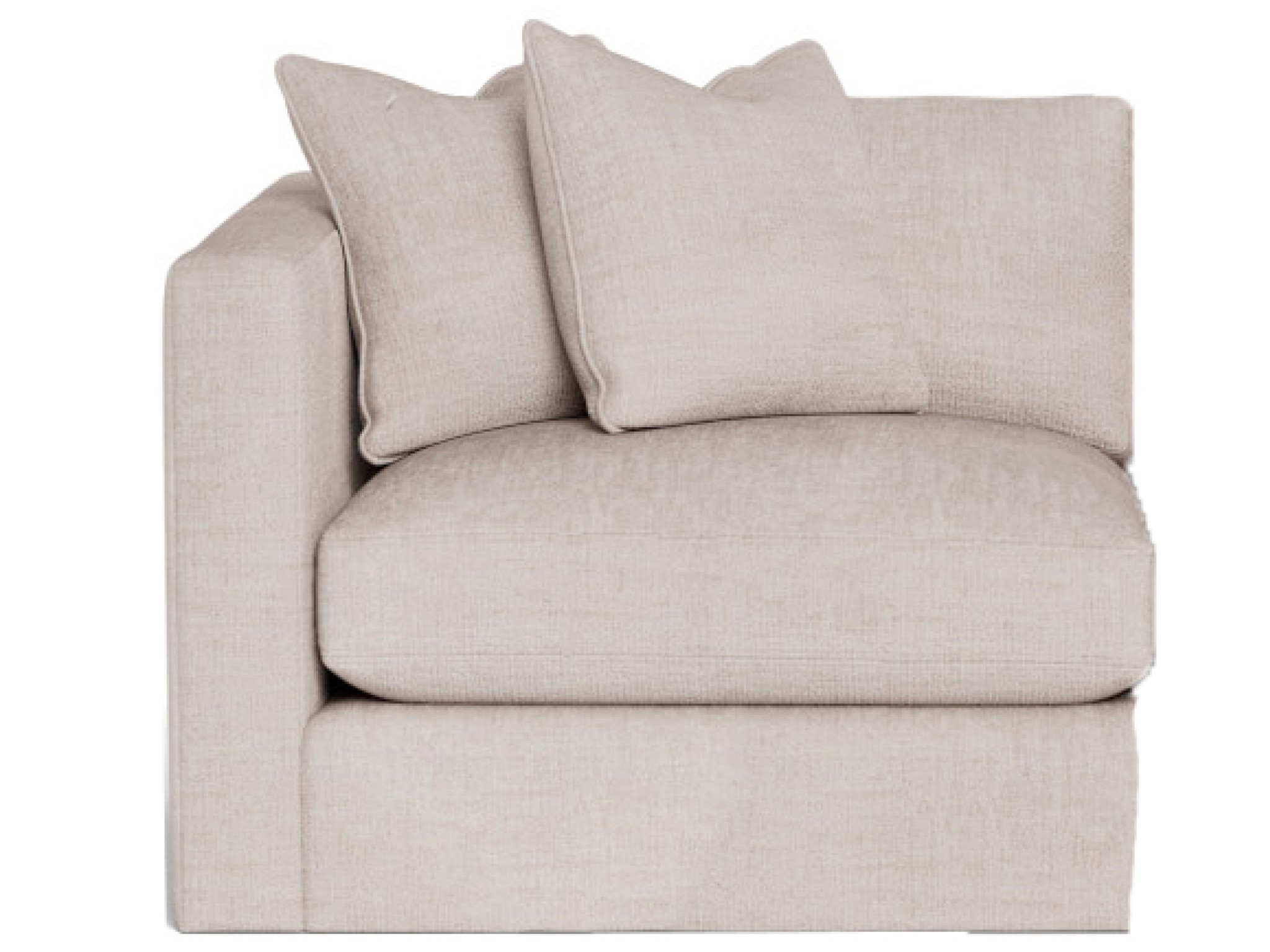 Ally One Arm Chair LAF - Special Order - Silo with a white background