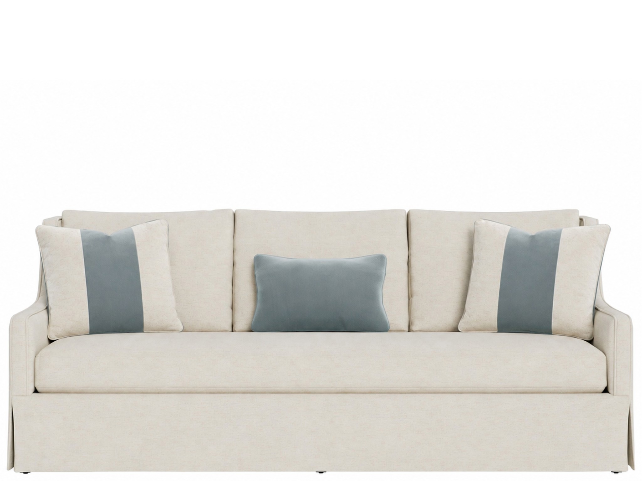 Hudson Skirted Sofa - Silo with a white background