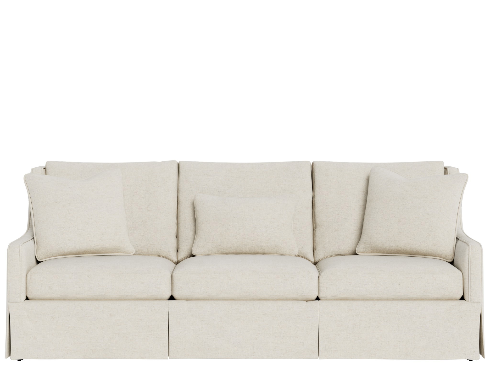 Hudson Skirted Sofa 93 - Special Order - Silo with a white background