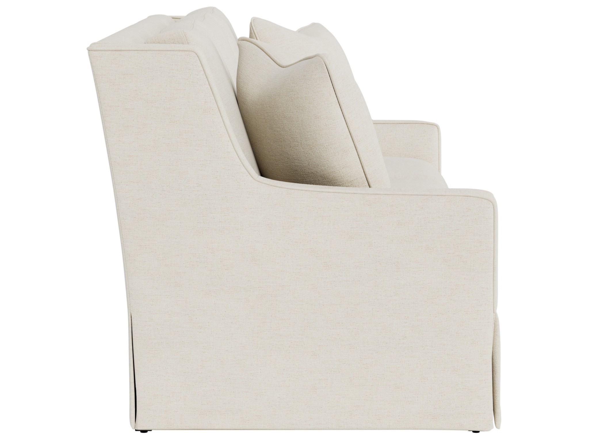 Hudson Skirted Sofa 93 - Special Order - Silo with a white background