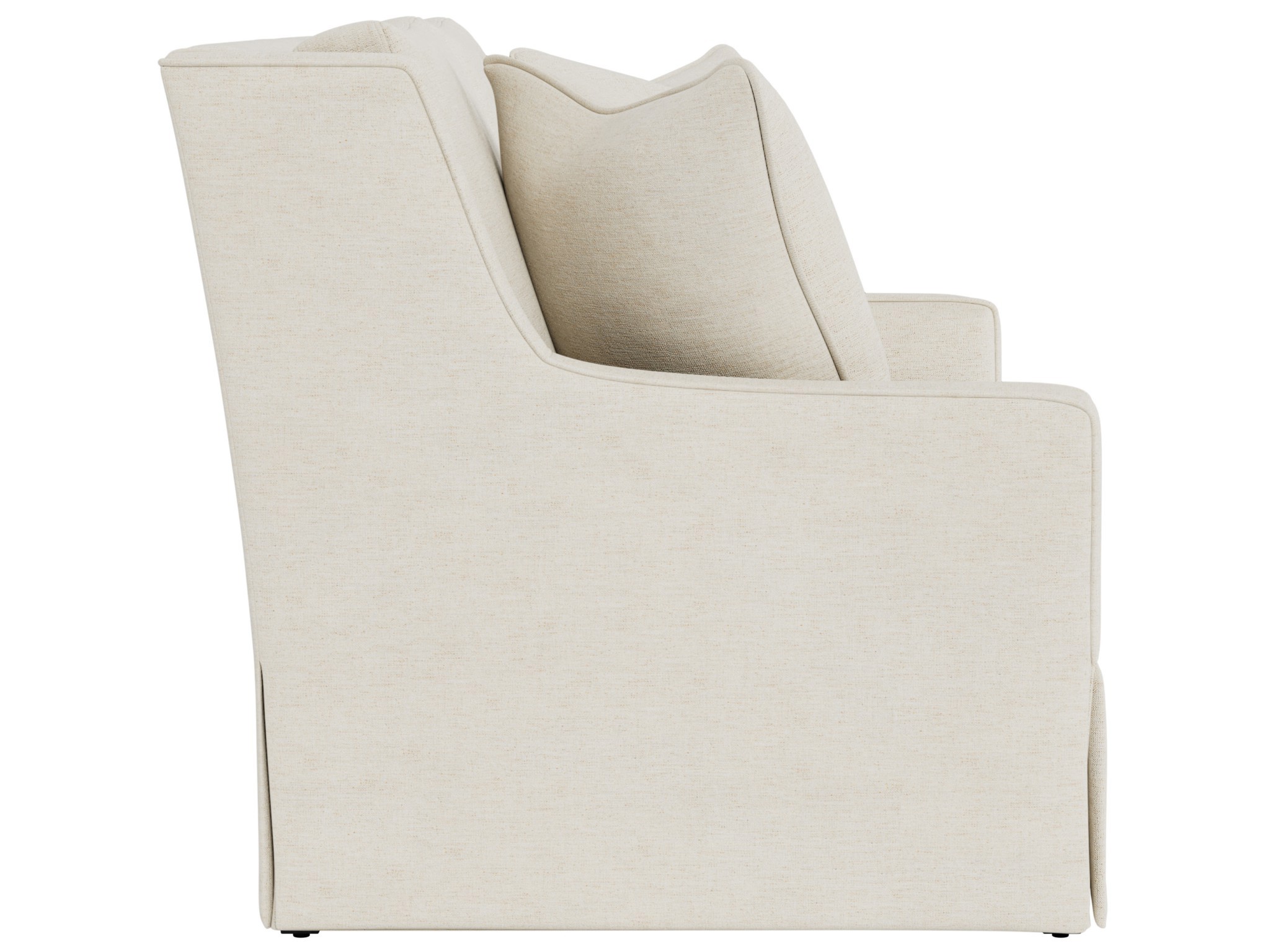 Hudson Skirted Loveseat - Special Order - Silo with a white background