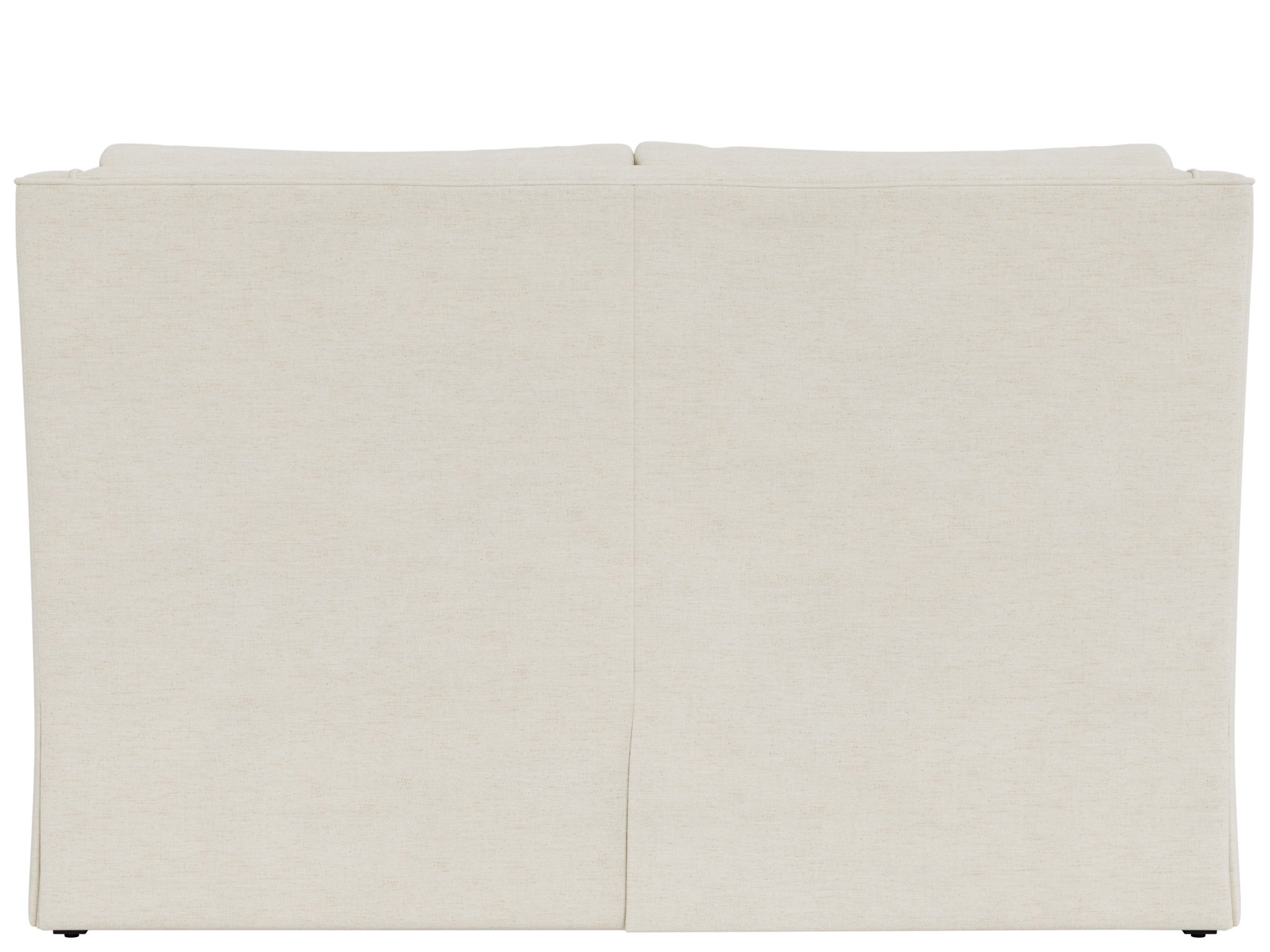 Hudson Skirted Loveseat - Special Order - Silo with a white background