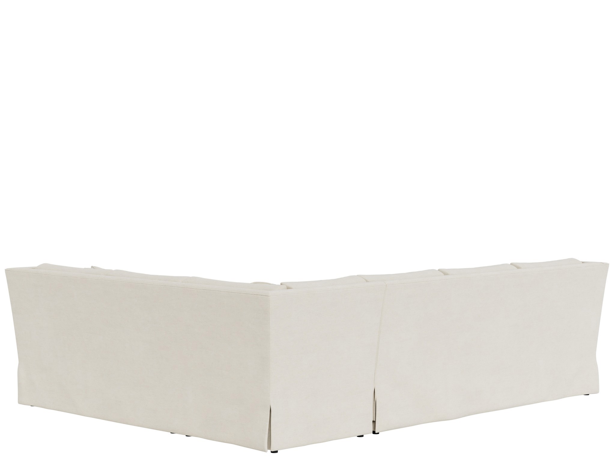 Hudson Skirted Sectional -Special Order - Silo with a white background