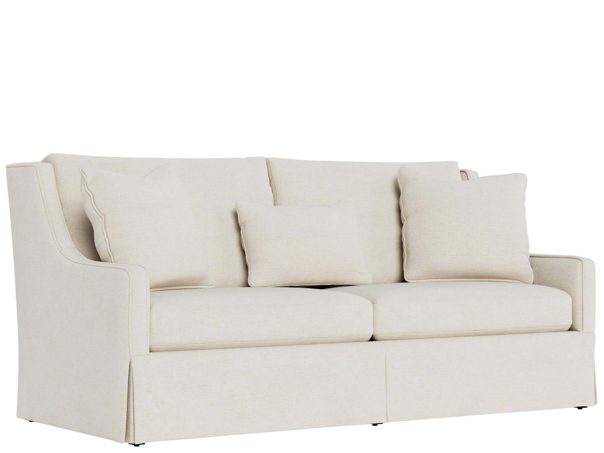 Hudson Skirted Sofa 80 - Special Order - Silo with a white background