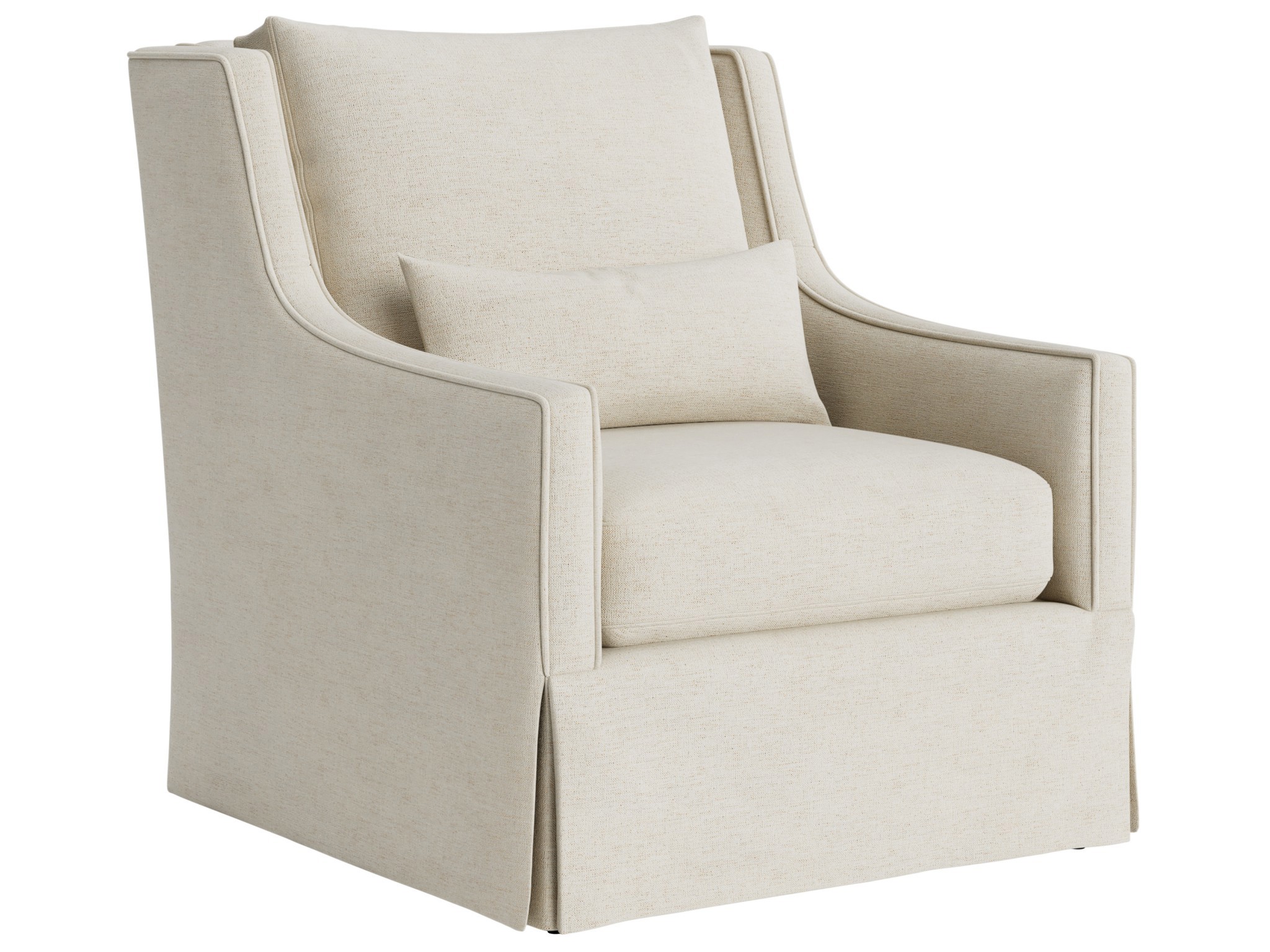 Hudson Skirted Petite Recliner - Special Order - Silo with a white background