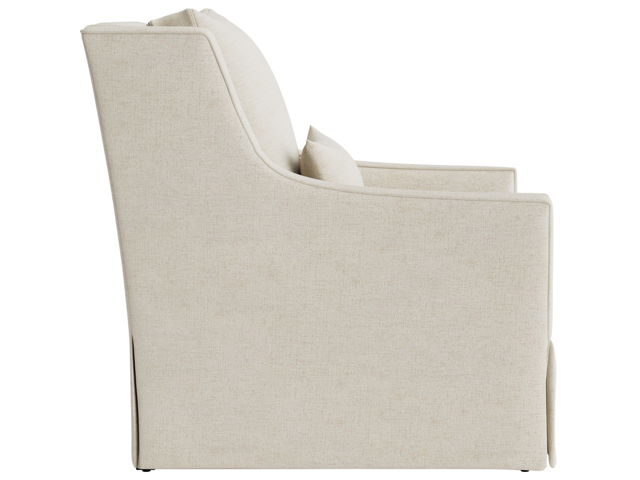Hudson Skirted Petite Recliner - Special Order - Silo with a white background