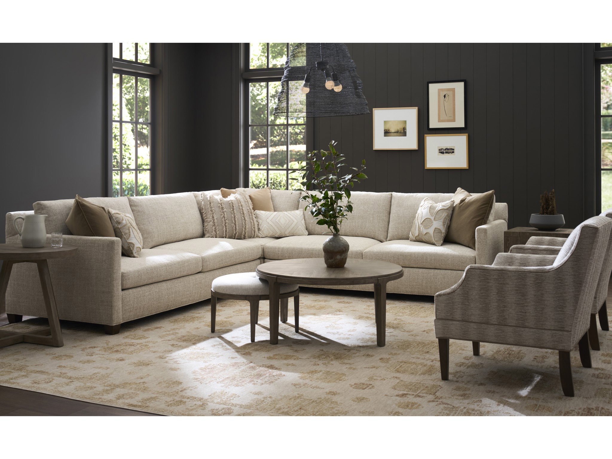 Mebane Sectional - Special Order - Multiple item room scene
