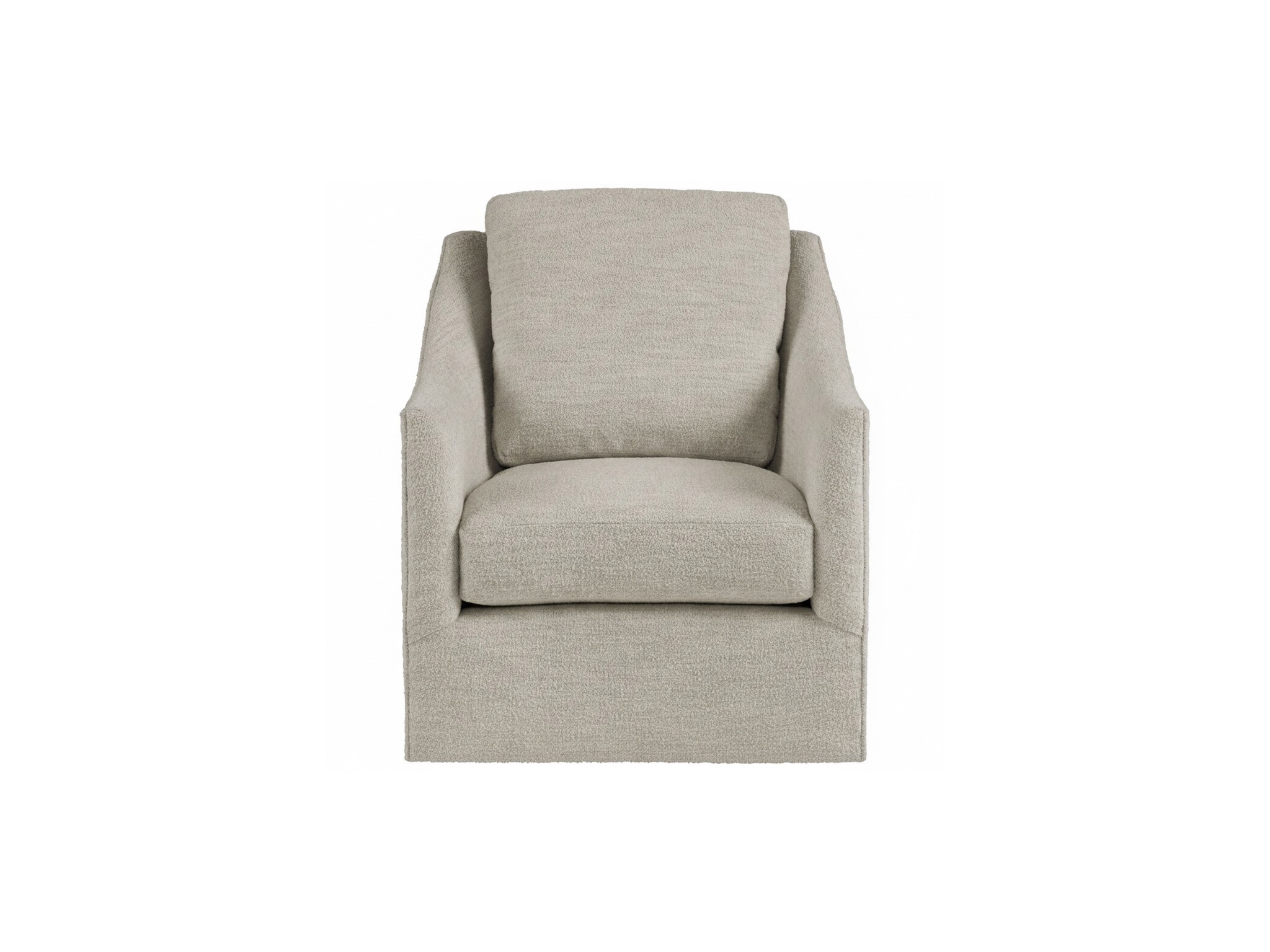 Walter Slipcover Swivel Chair - Special Order - Silo with a white background