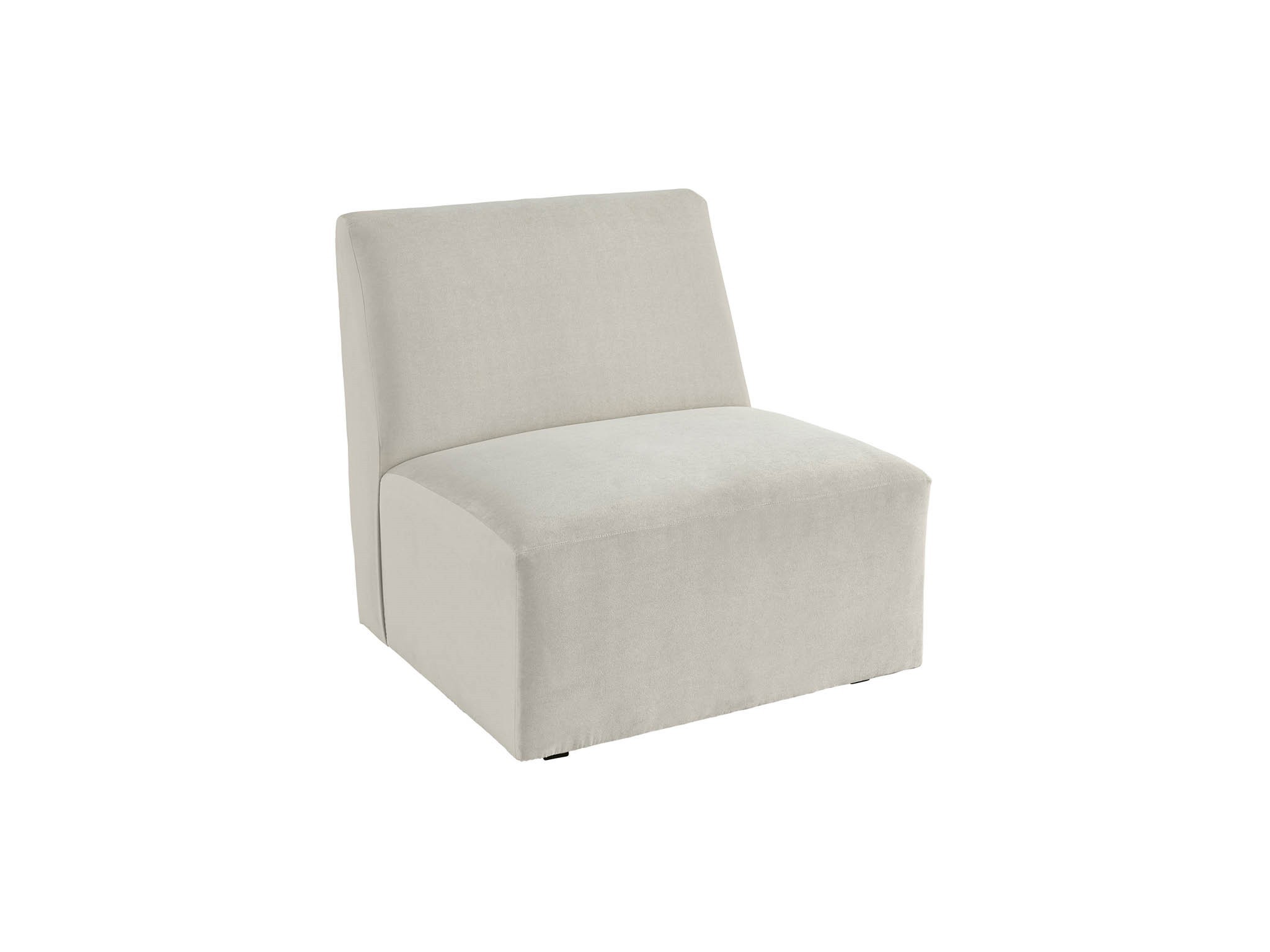 Serenity Armless Chair - Special Order - Silo with a white background