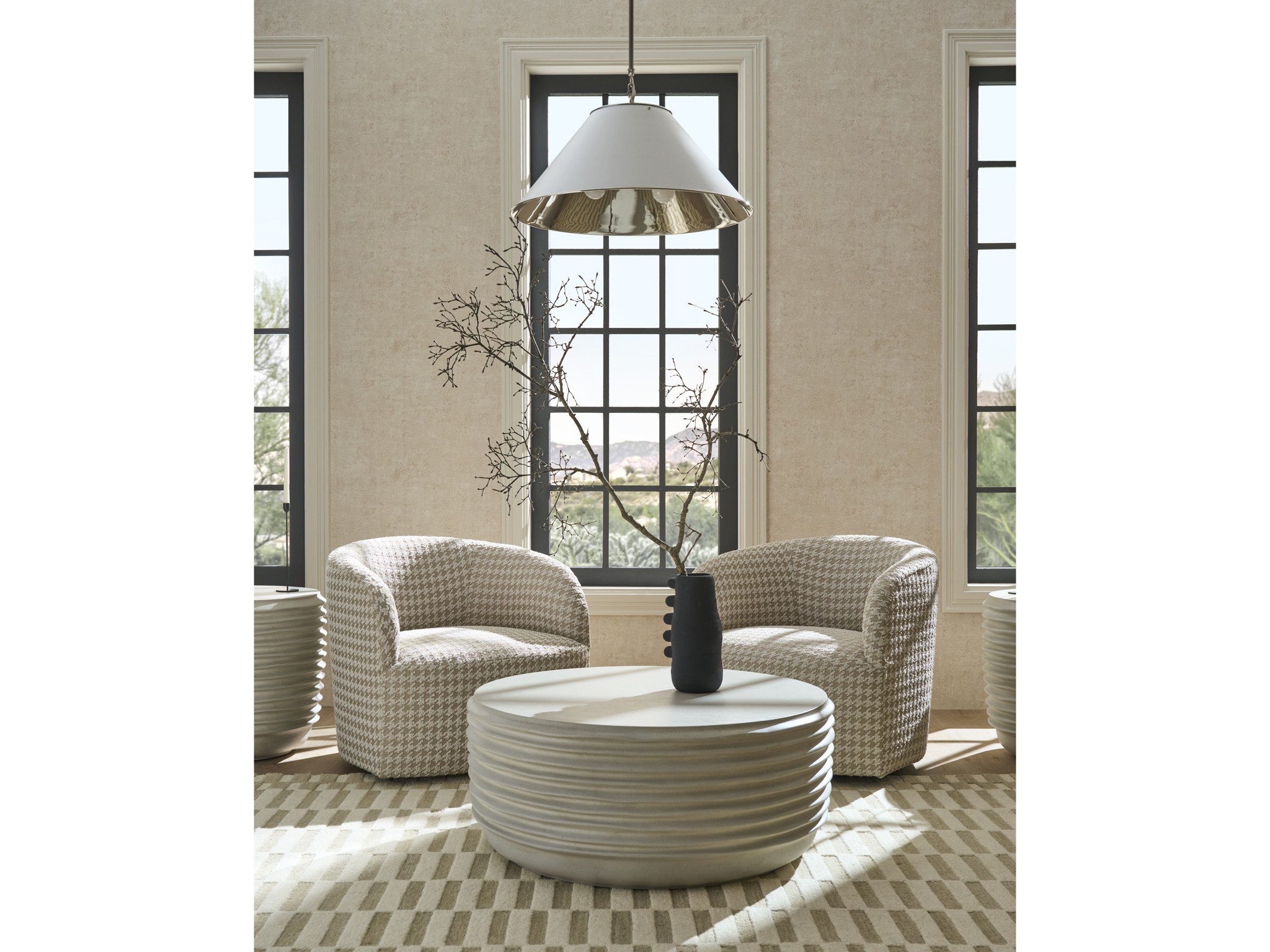 Dwell Linen Cocktail Table - Multiple item room scene