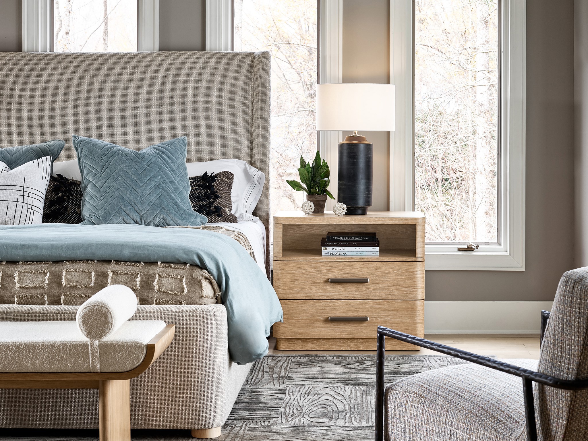 Nomad Nightstand - Multiple item room scene
