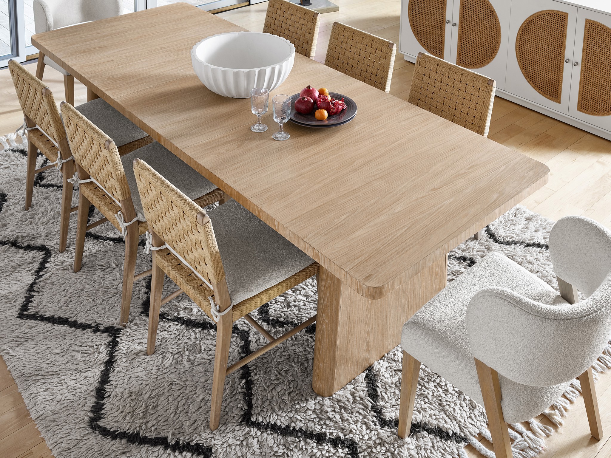 Nomad Dining Table - Multiple item room scene