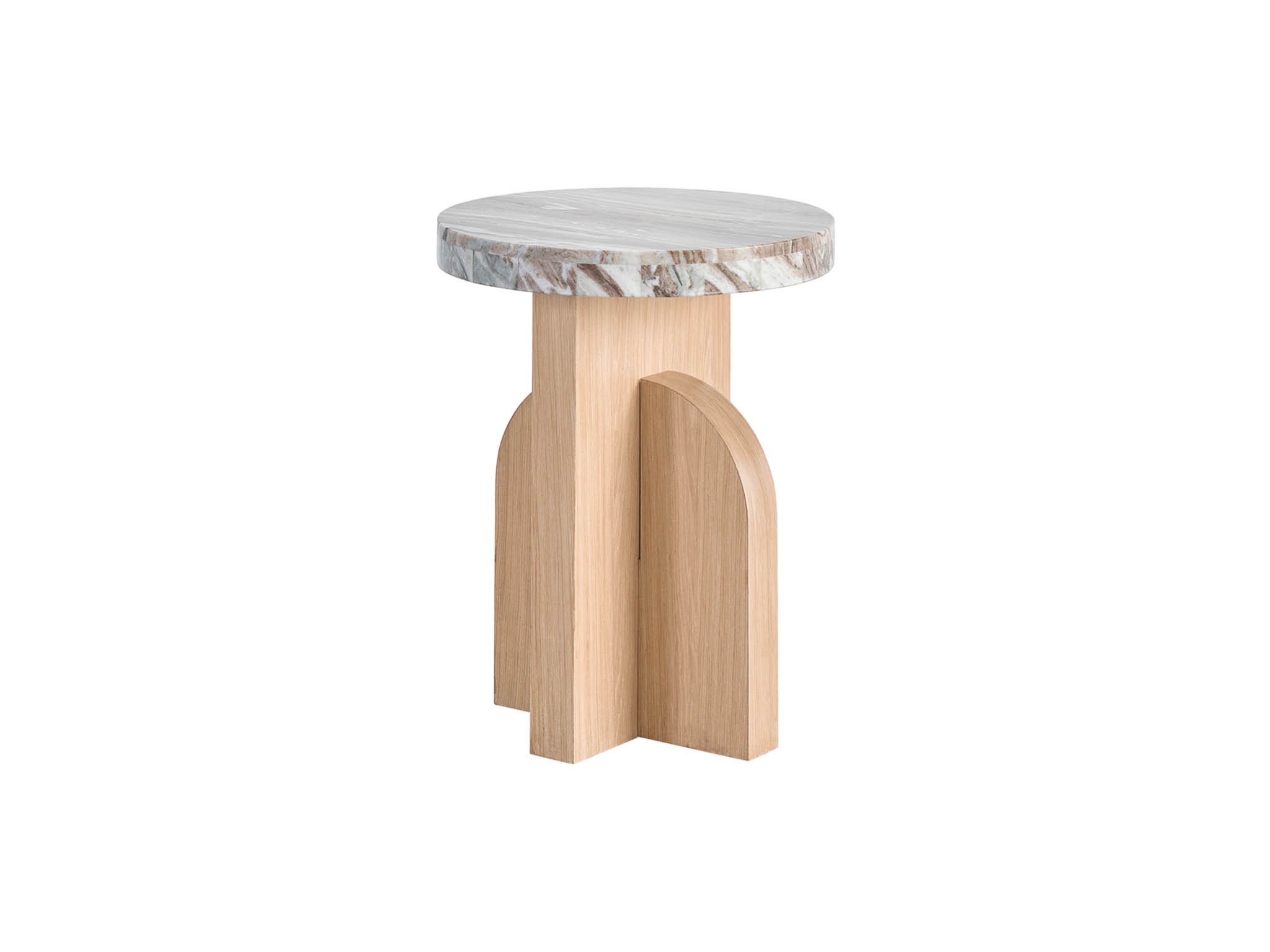 Riverine Accent Table - Silo with a white background