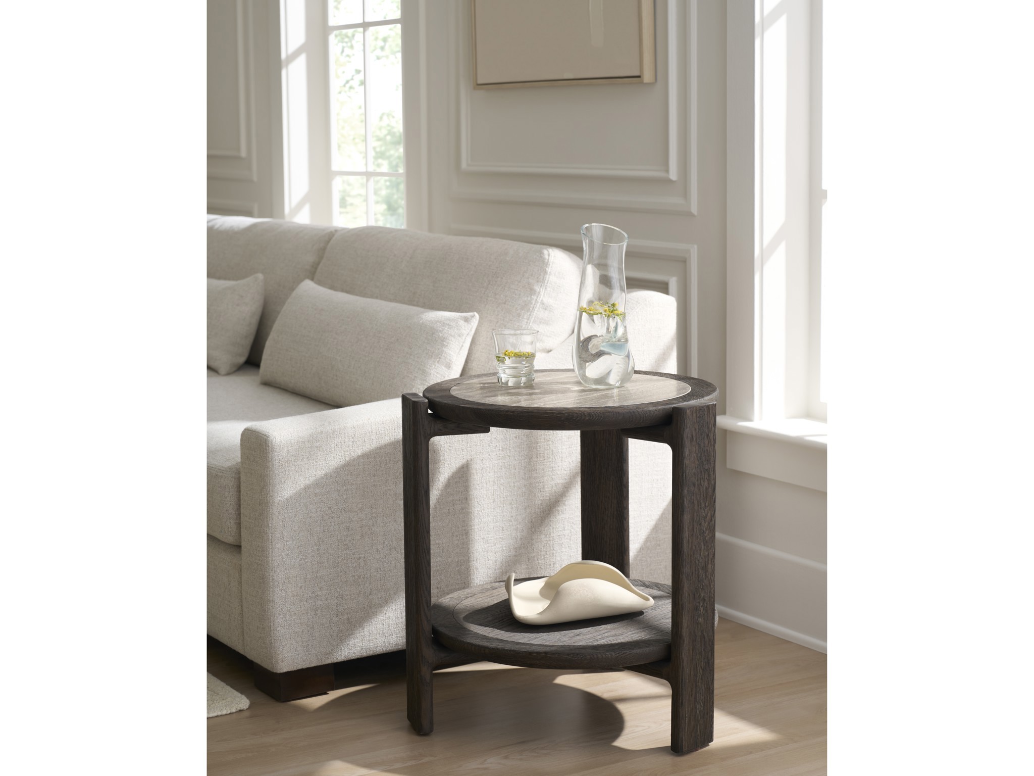 Sable Side Table - Multiple item room scene