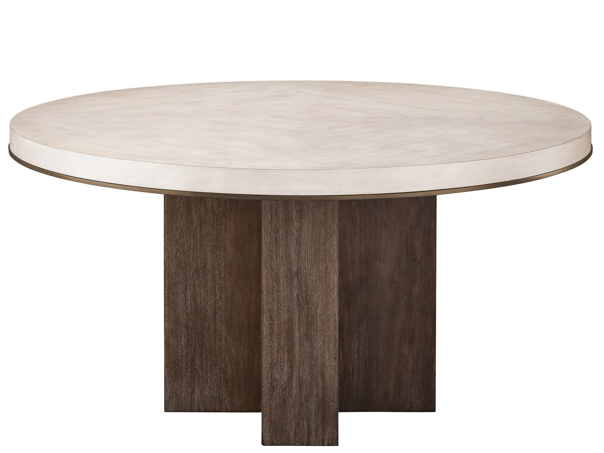 Topanga Round Dining Table - Silo with a white background
