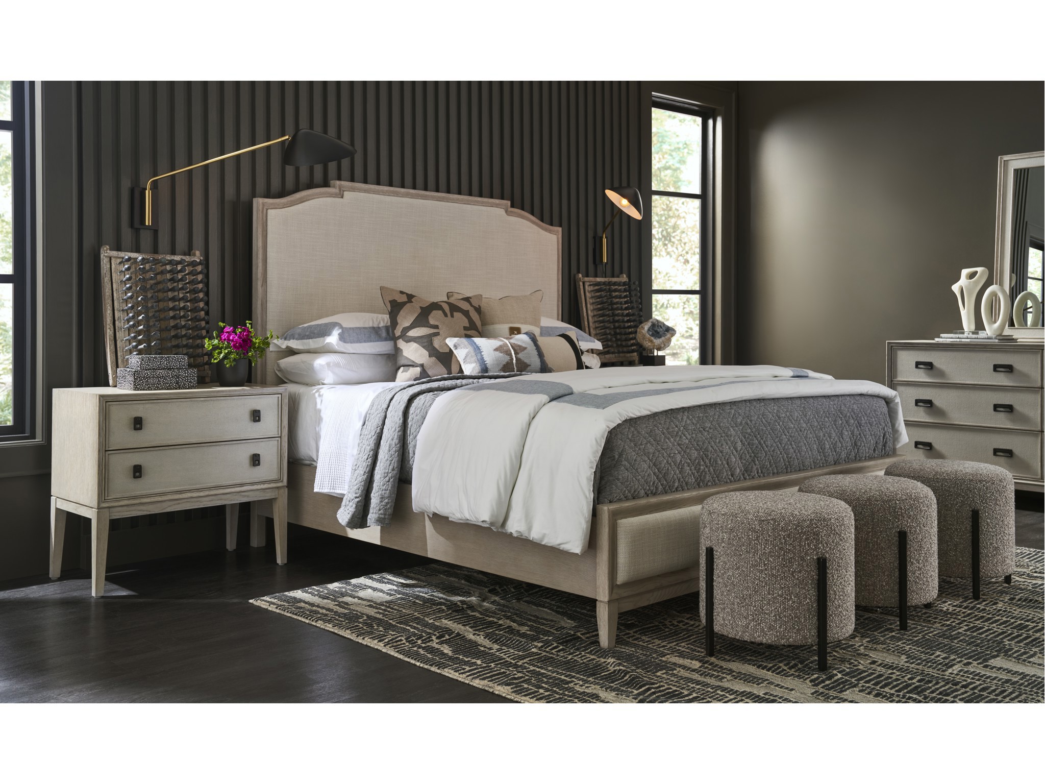 Presley Nightstand - Multiple item room scene