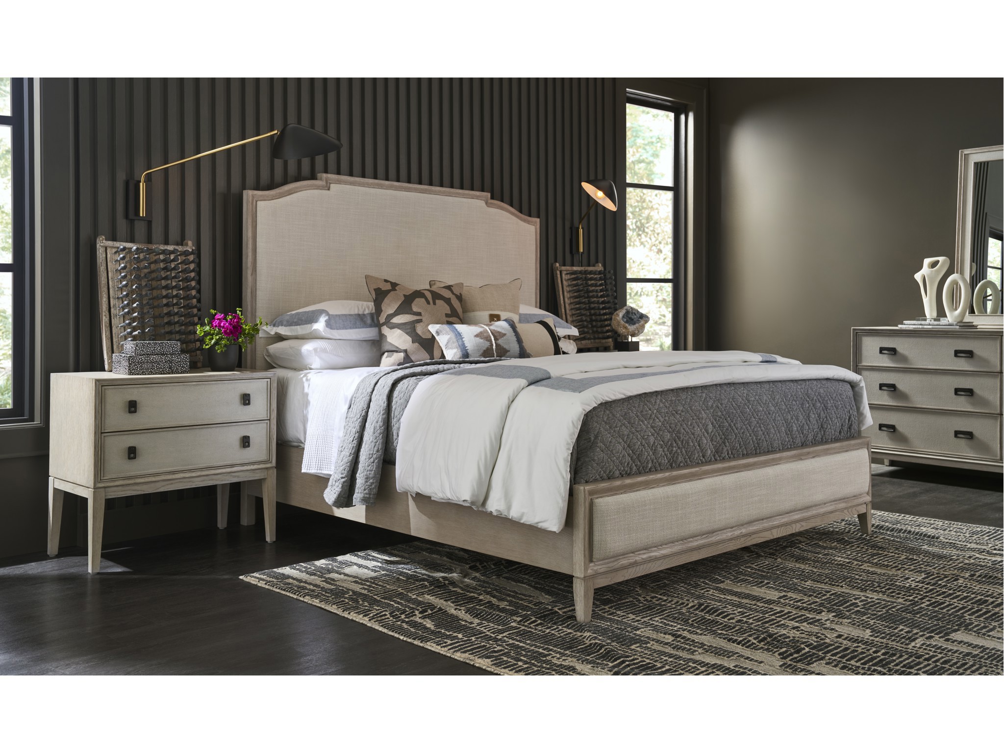 Coalesce Panel Bed Queen - Multiple item room scene