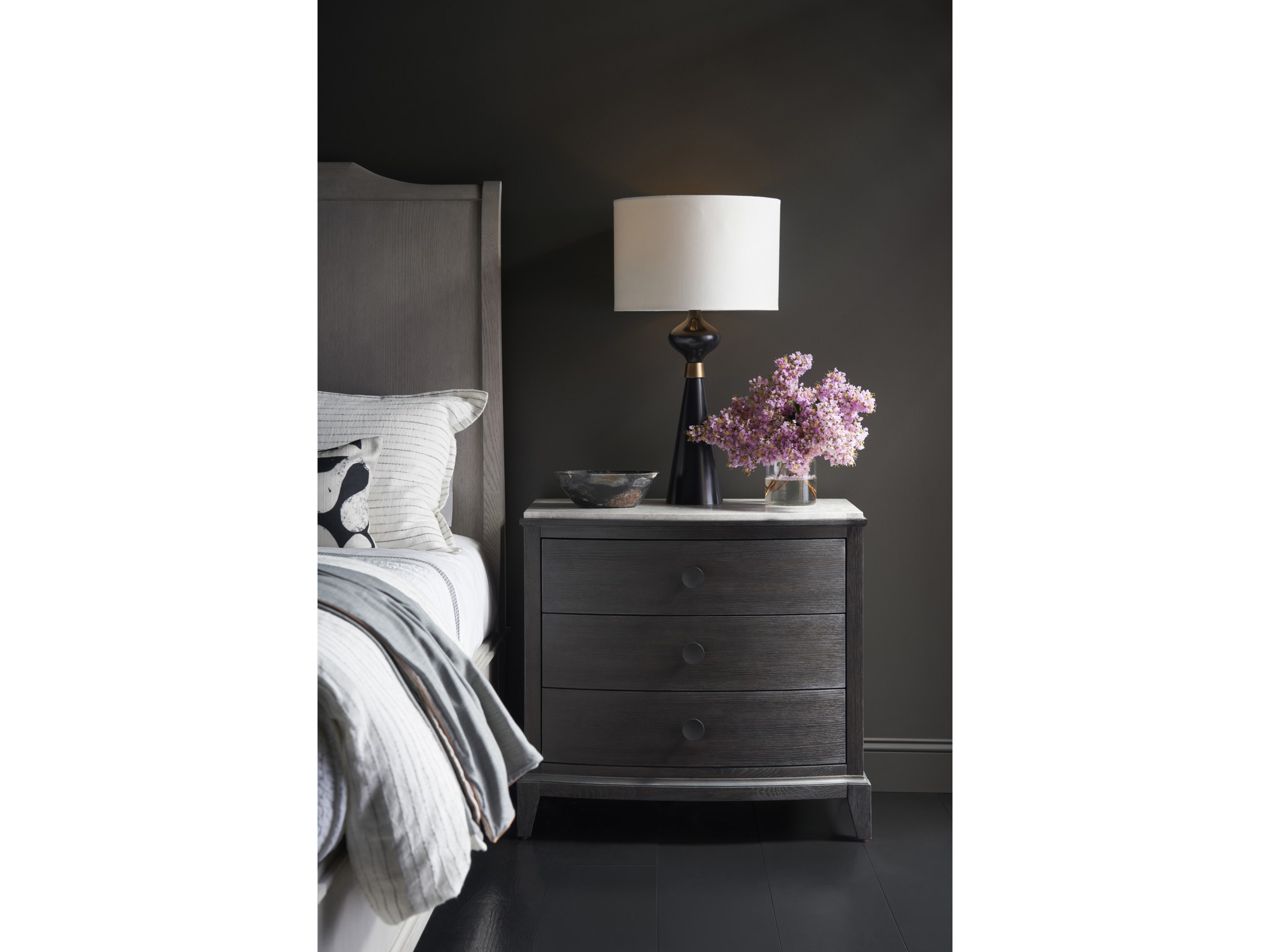 Coalesce Nightstand - Multiple item room scene
