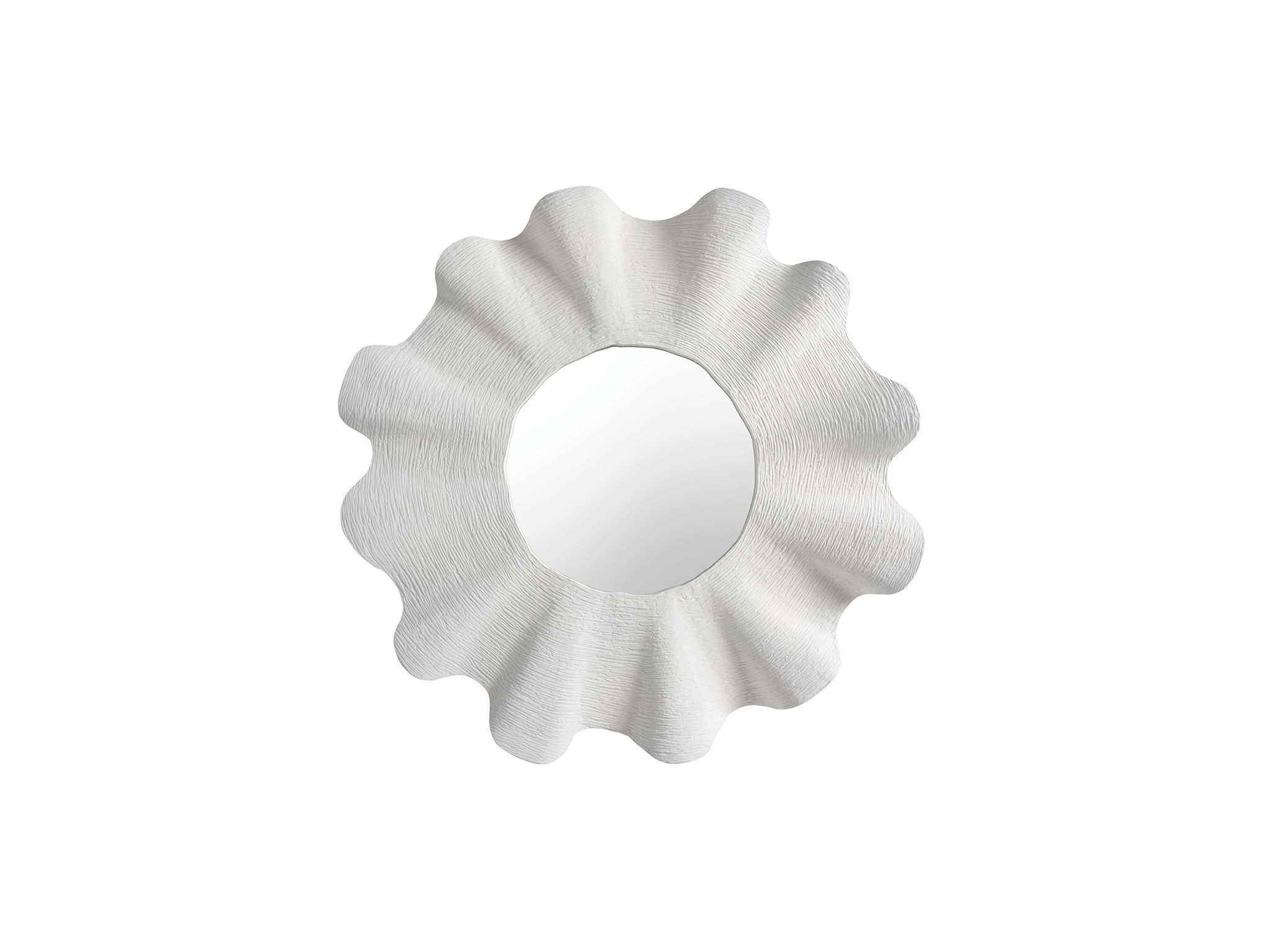 Scallop Mirror - Silo with a white background