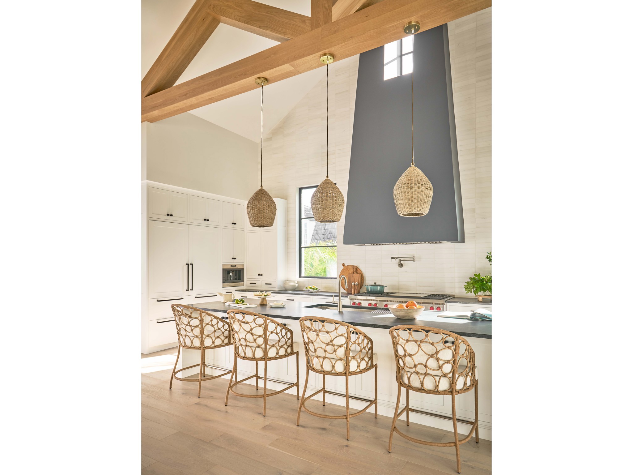 Pebble Counter Chair - Multiple item room scene