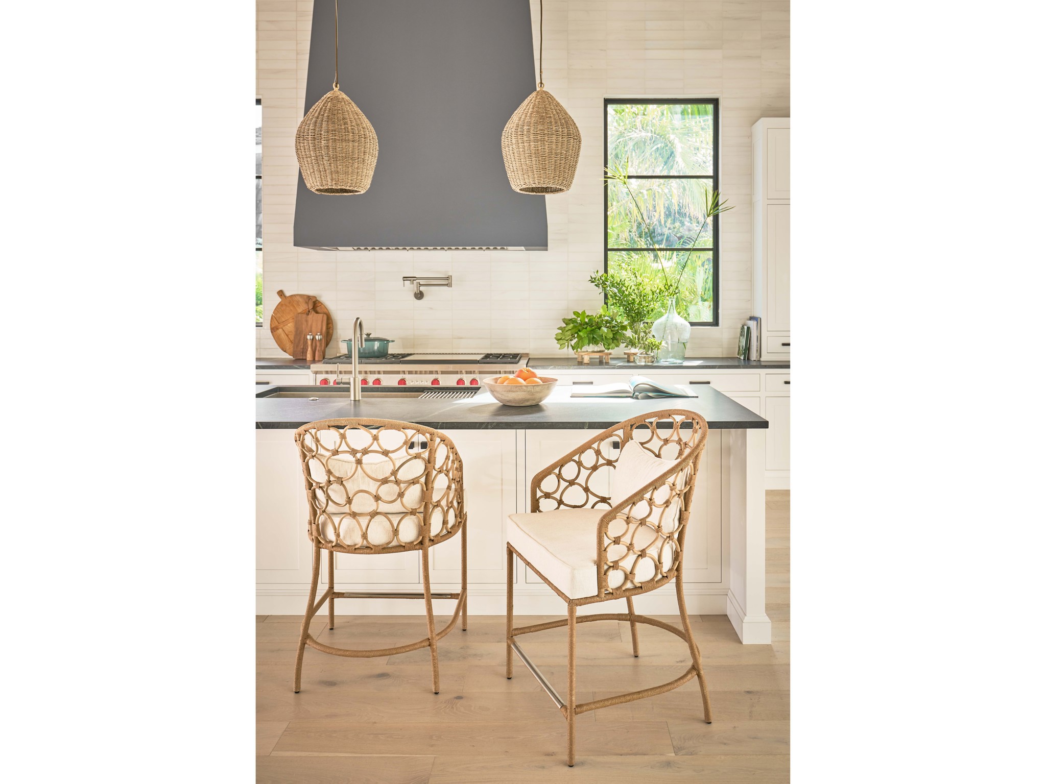 Pebble Counter Chair - Multiple item room scene