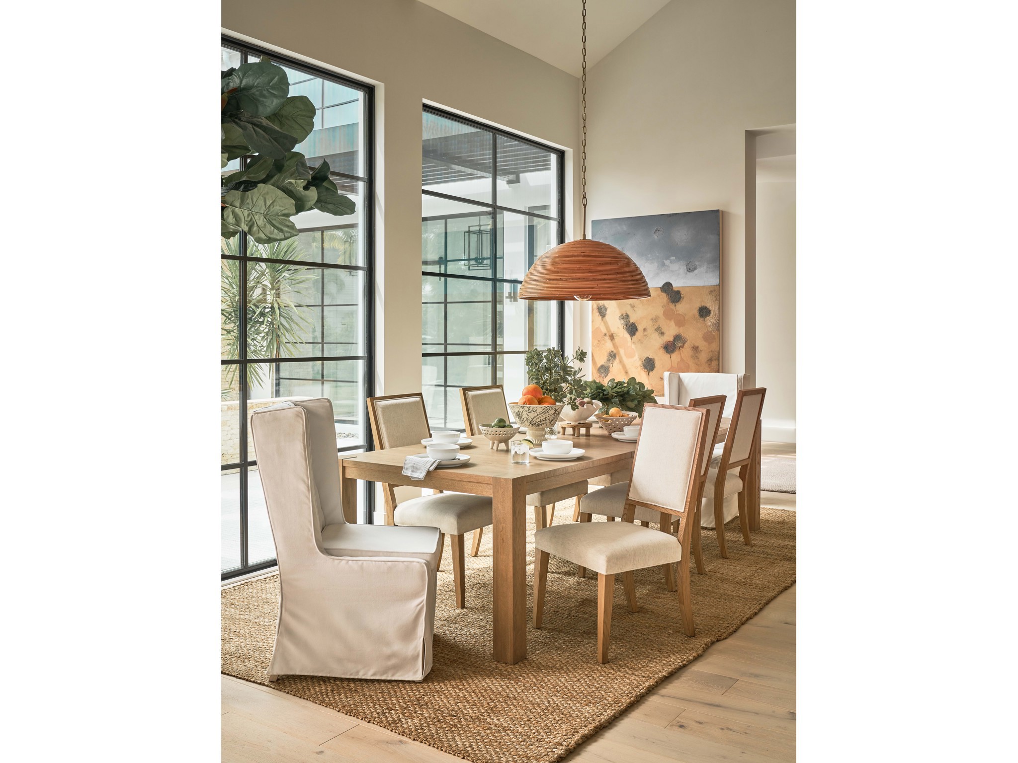 Upholstered Dining Chair - Multiple item room scene