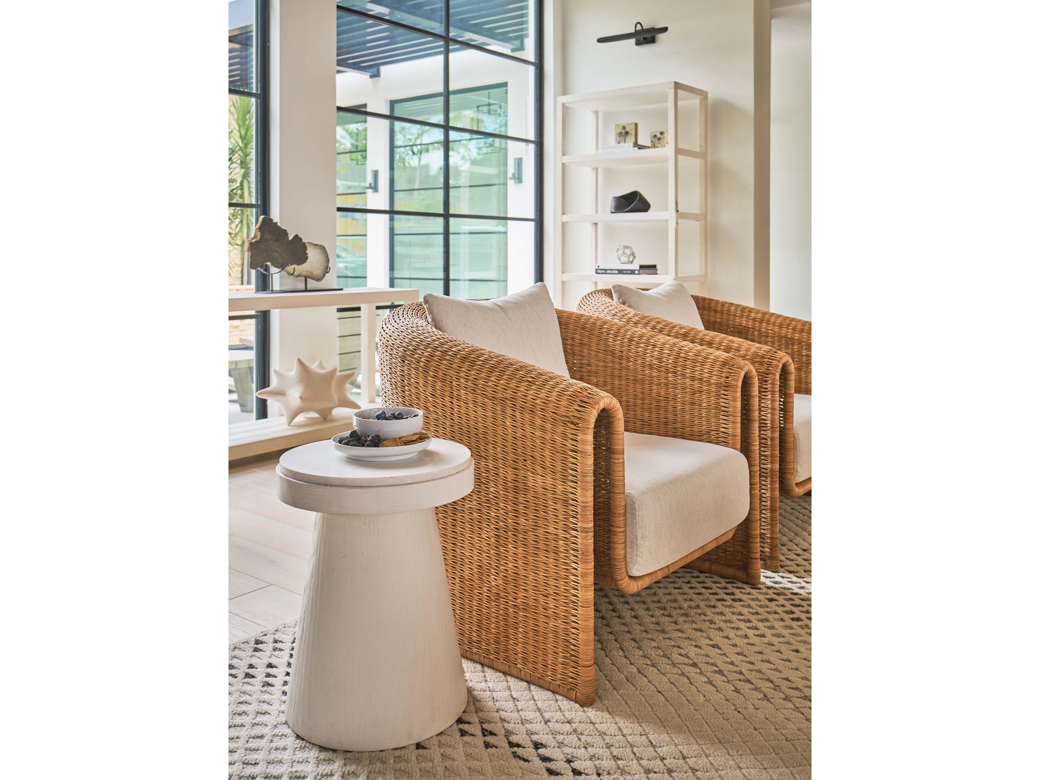 Madeira Accent Table - Multiple item room scene