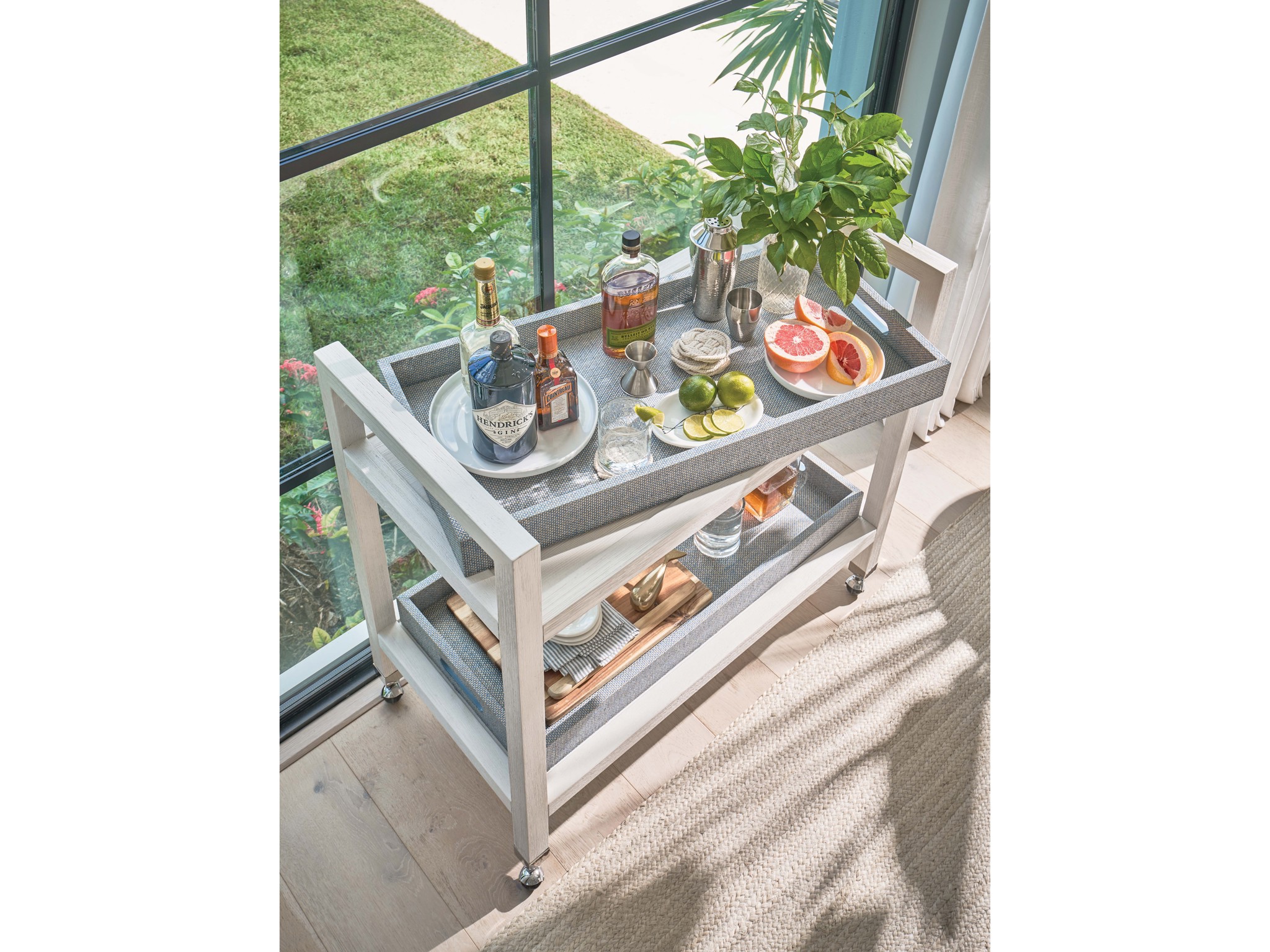 Jupiter Bar Cart - Multiple item room scene