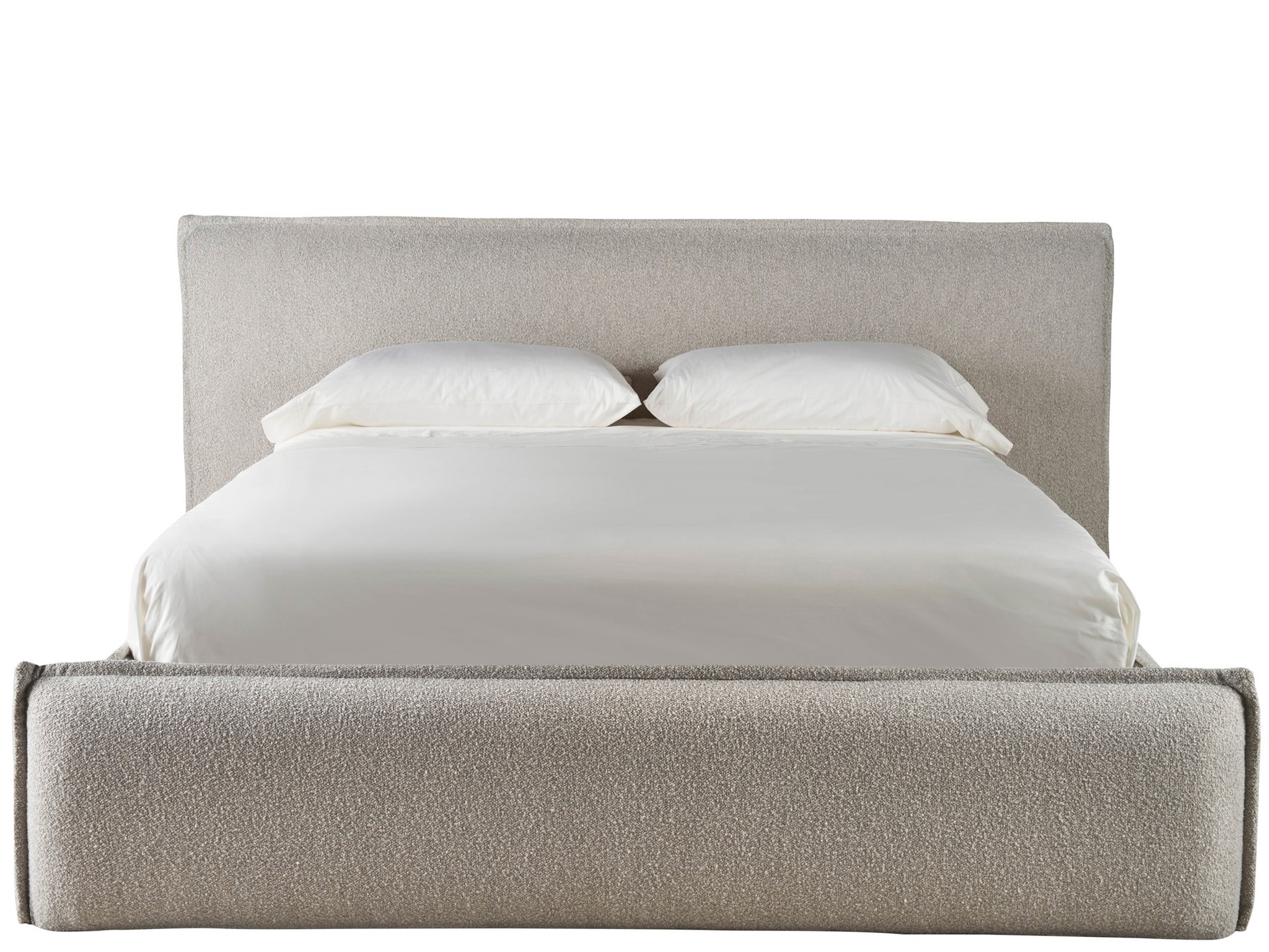 Lux Upholstered Bed King - Silo with a white background