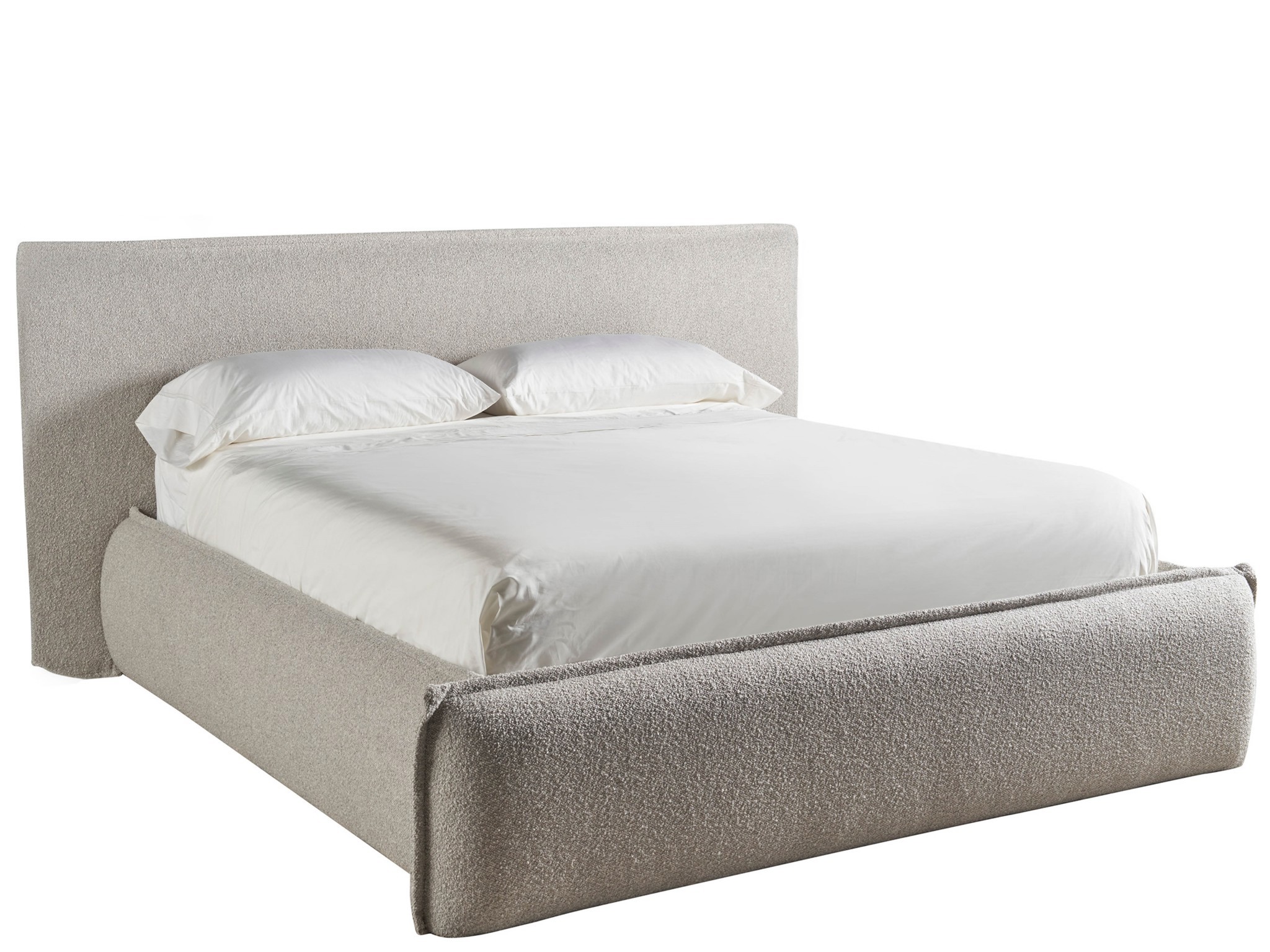 Lux Upholstered Bed King - Silo with a white background