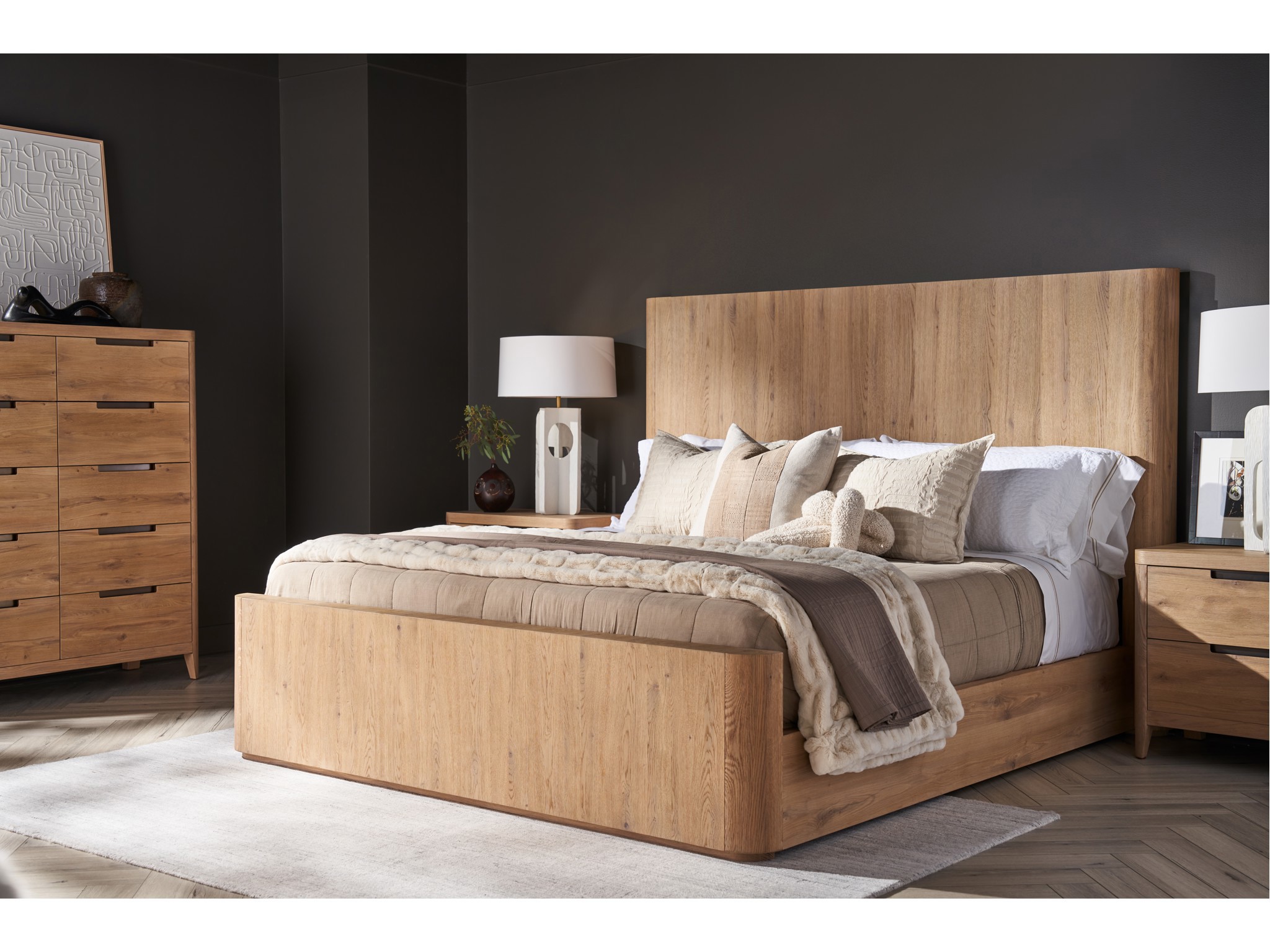 Walker Panel Bed Queen - Multiple item room scene
