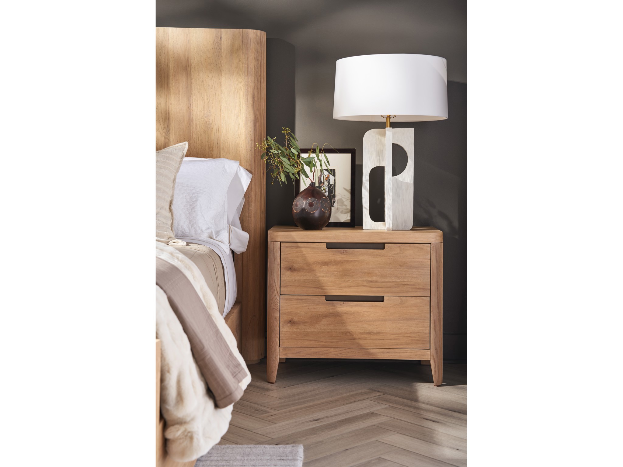 Walker Nightstand - Multiple item room scene