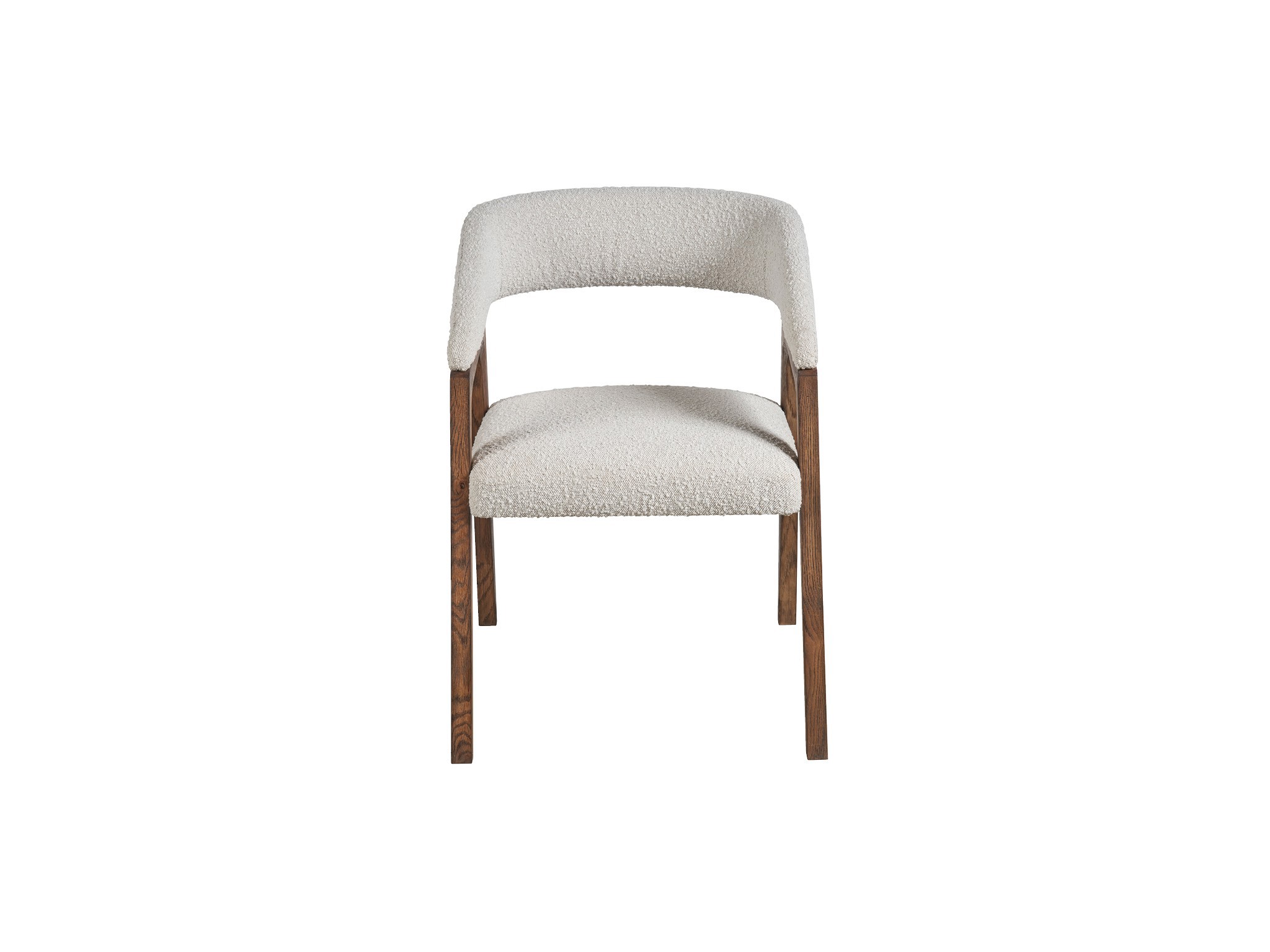 Barrel Back Dining Chair - Silo with a white background