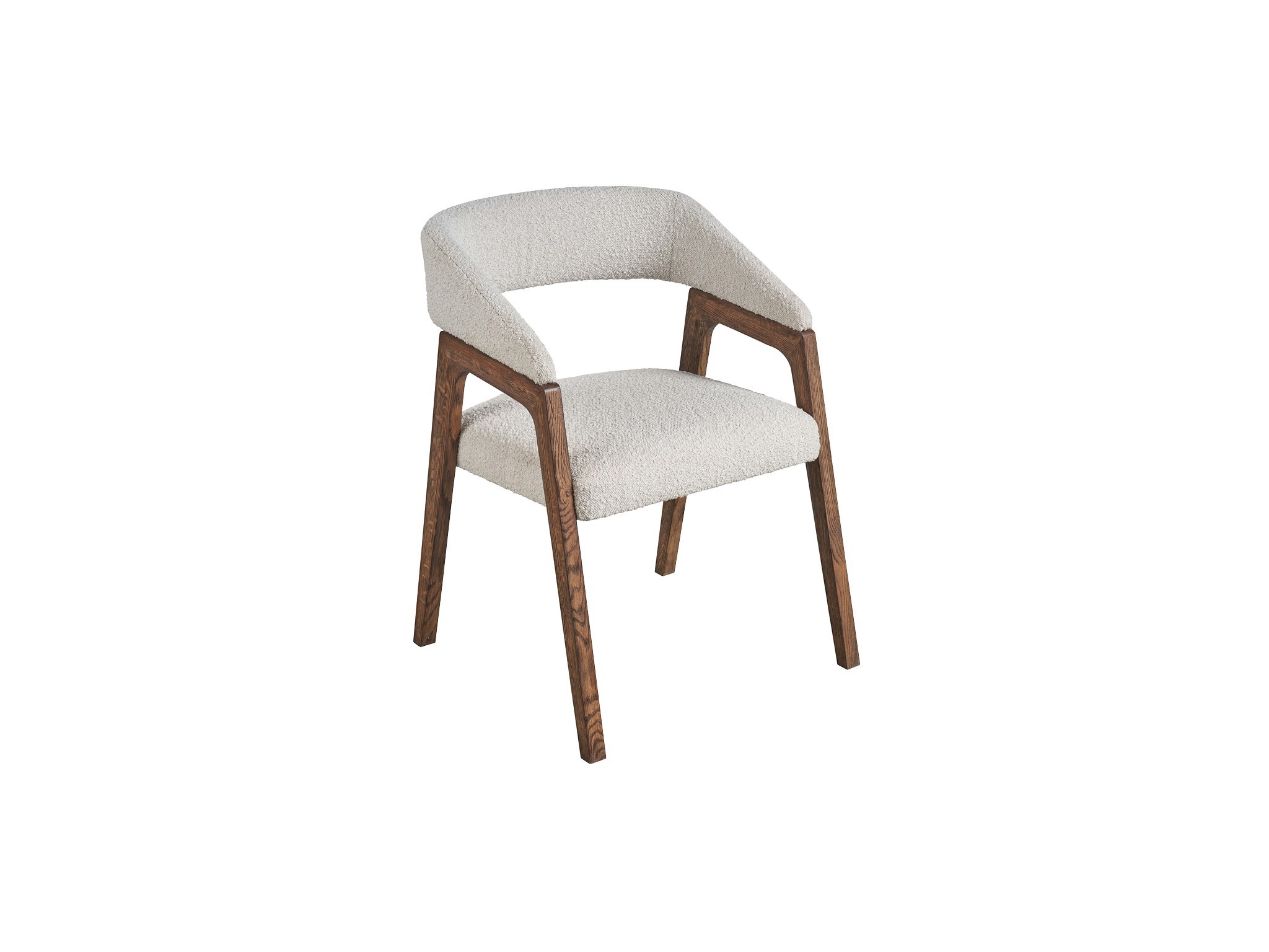 Barrel Back Dining Chair - Silo with a white background
