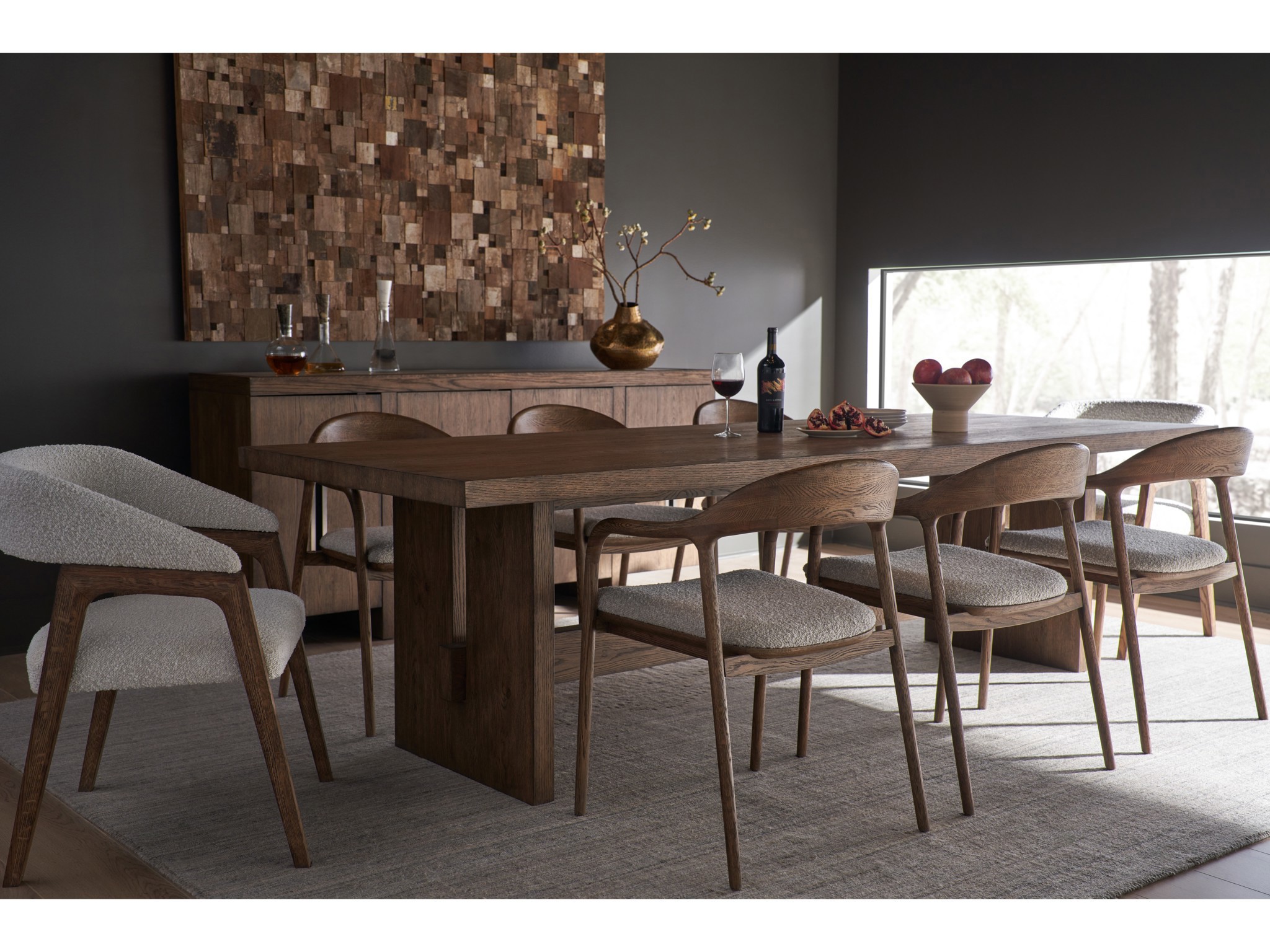 Barrel Back Dining Chair - Multiple item room scene