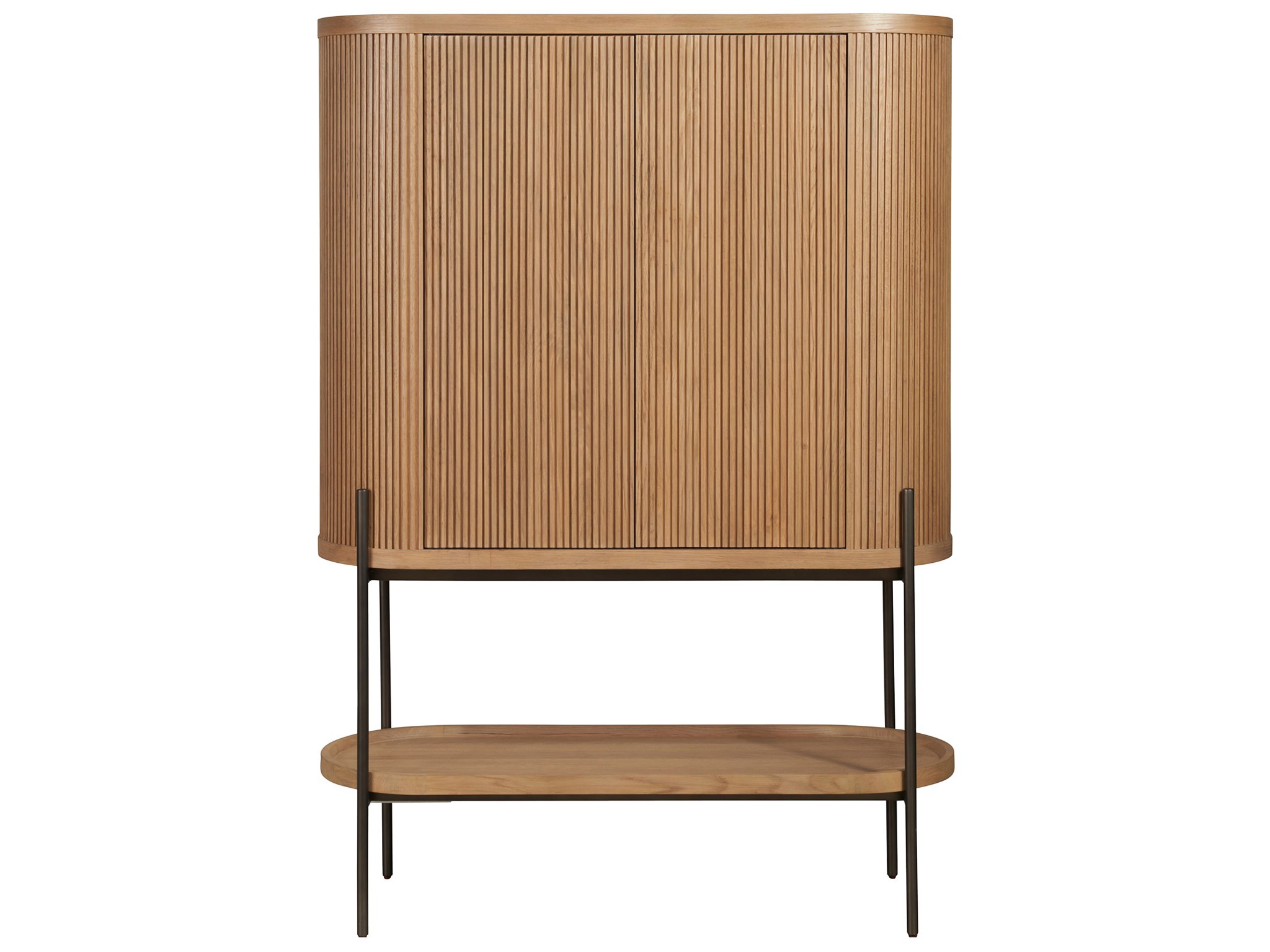 Linnea Bar Cabinet - Silo with a white background
